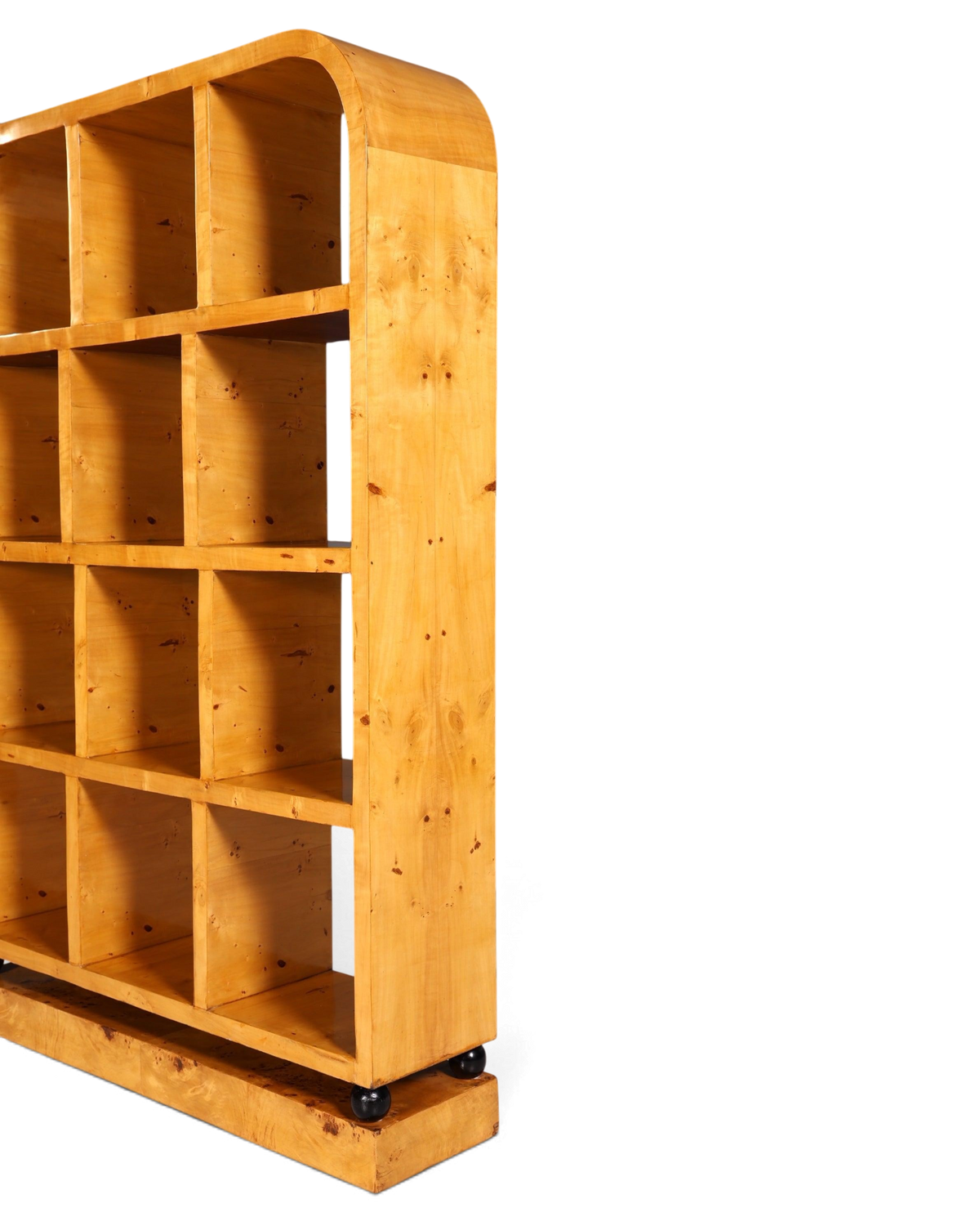 Edles Art Deco Stil XXL Bücherregal Birke Luxus Möbel Kult Schrankregal