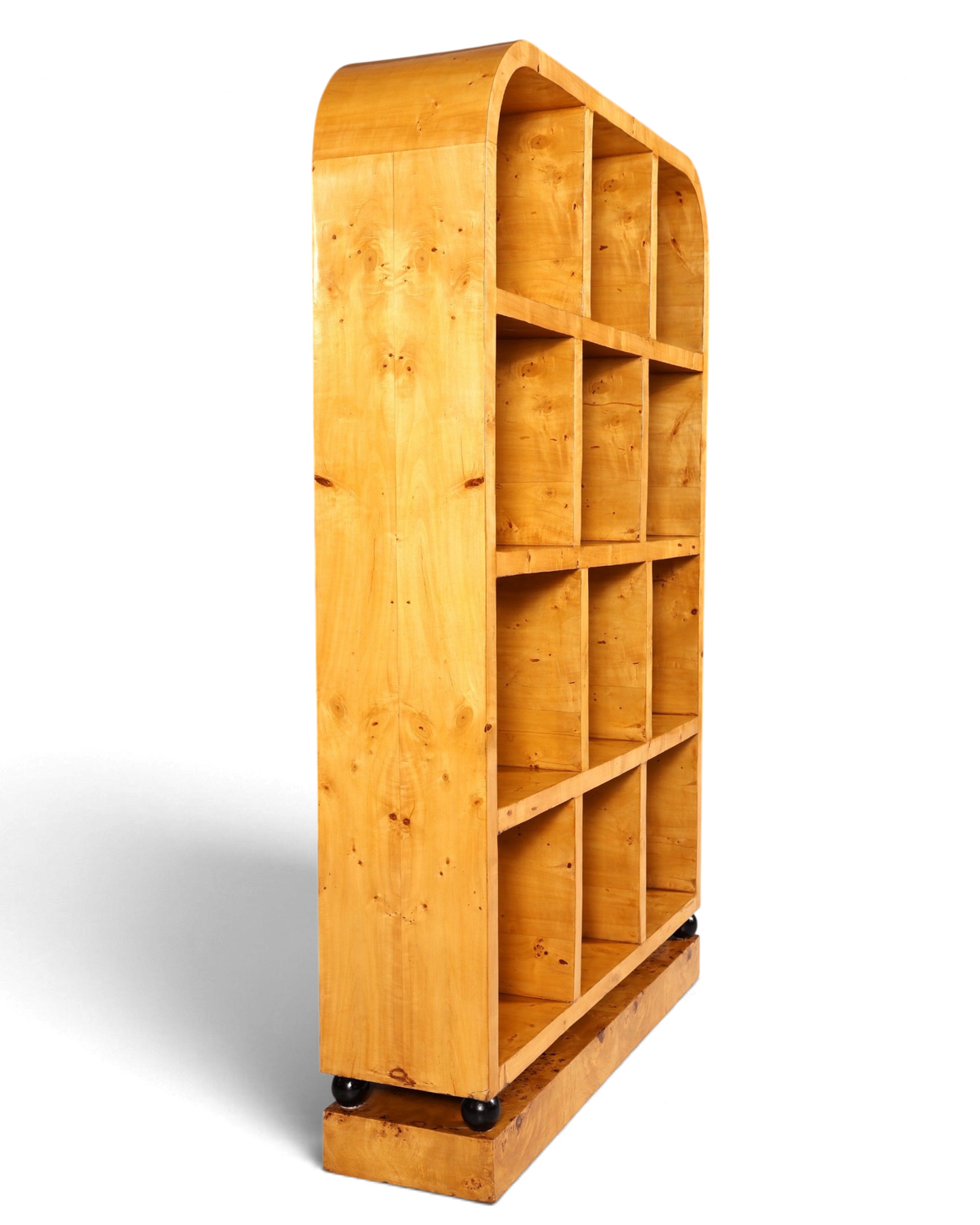 Edles Art Deco Stil XXL Bücherregal Birke Luxus Möbel Kult Schrankregal