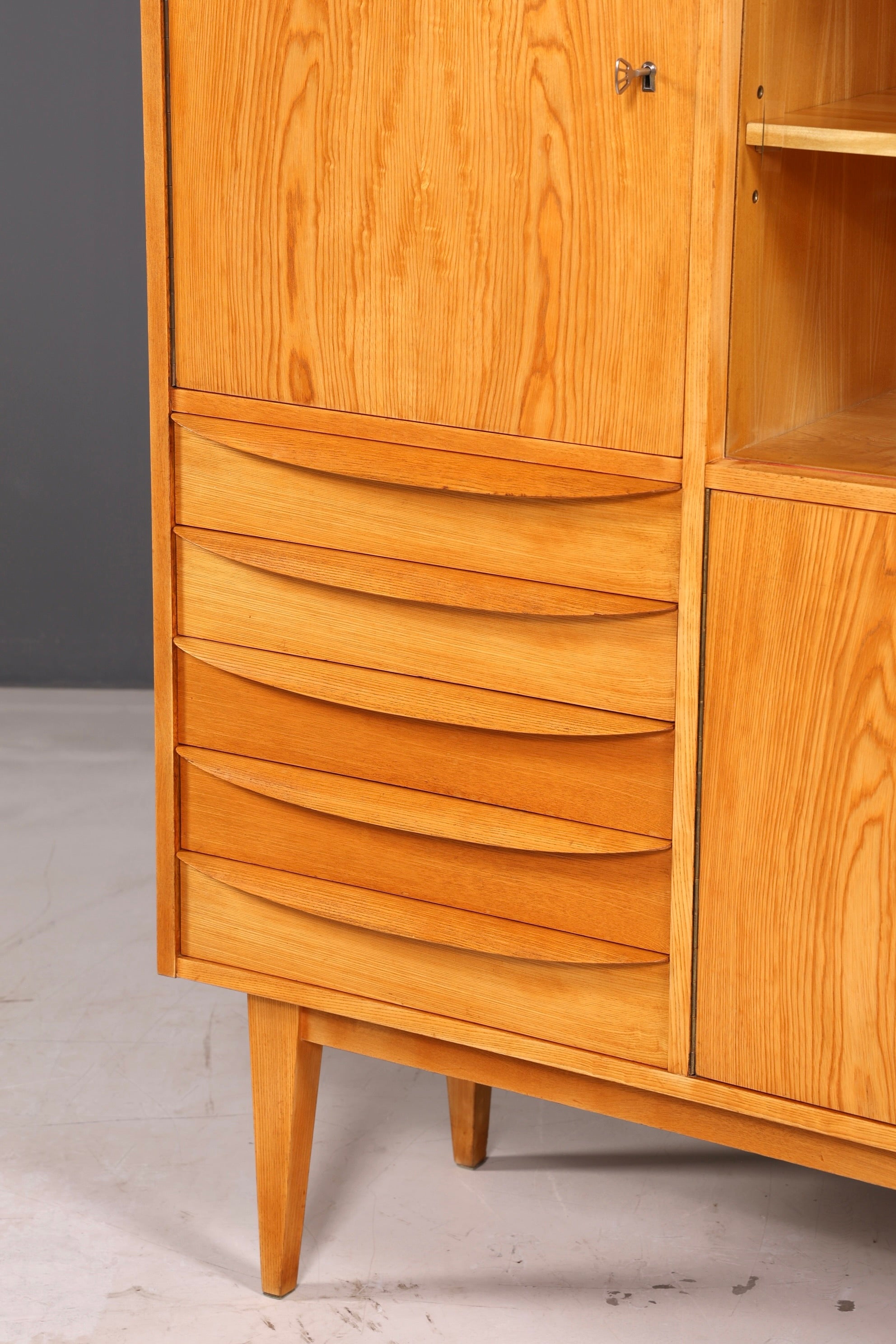 Wunderschöner Original Hellerau Schrank Mid Century Vitrine Franz Ehrlich 602 Kommode Bücherregal