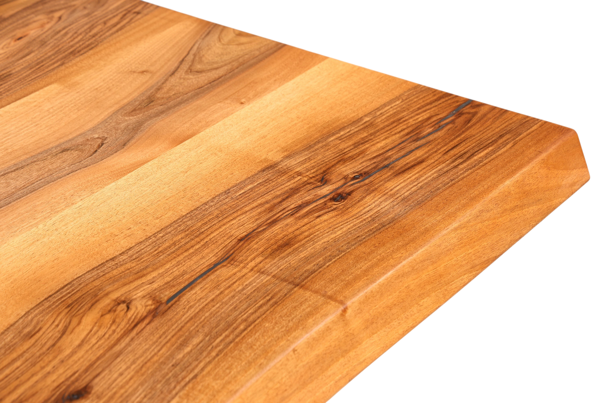 Wunderschöner Nussbaum Tisch 260cm-97cm Esszimmer Tisch Baumkanten Platte massiv Holz Küchentisch