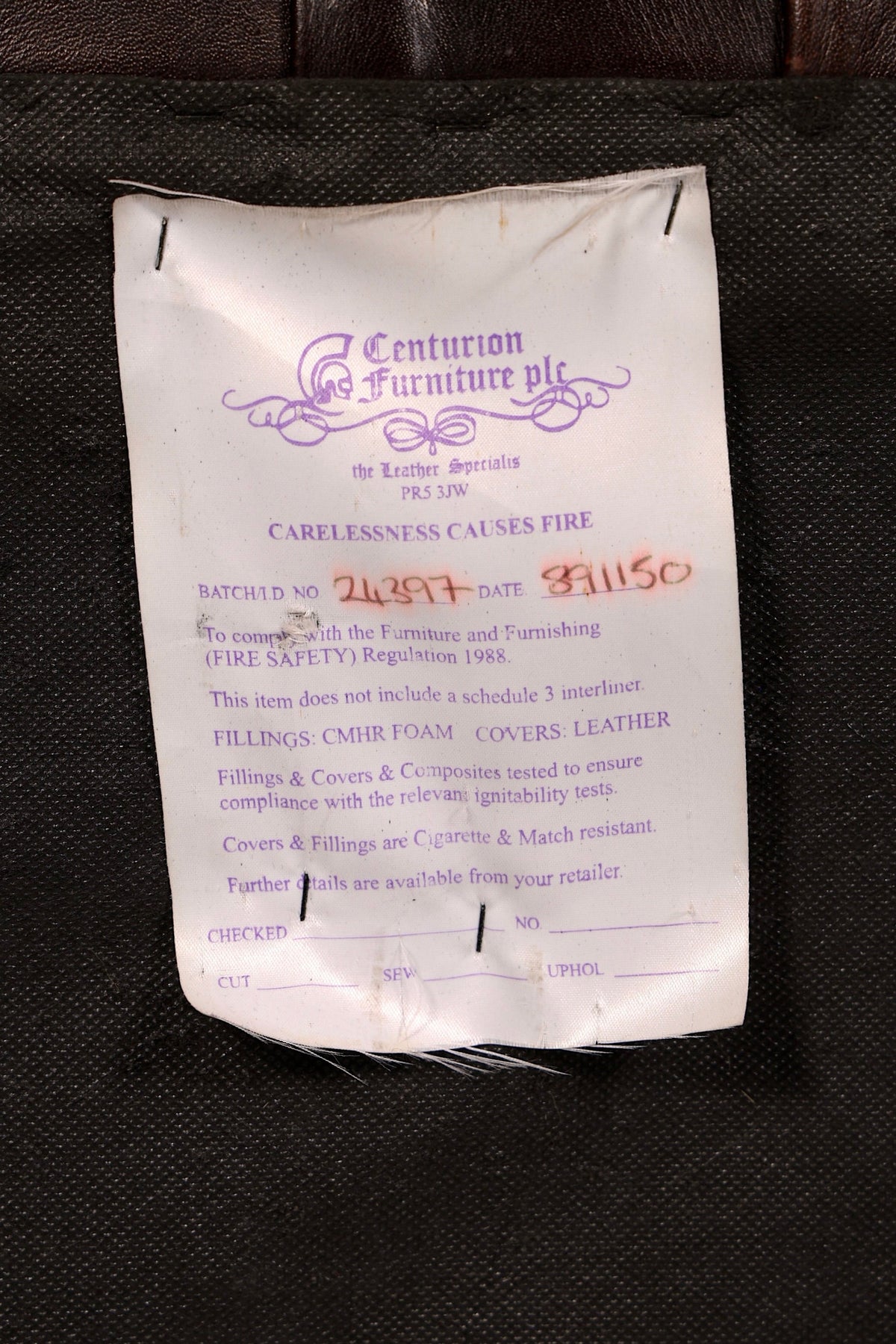 Magnifique canapé Chesterfield Centurion original 3 places, cuir véritable, canapé anglais, canapé rembourré, antique vintage