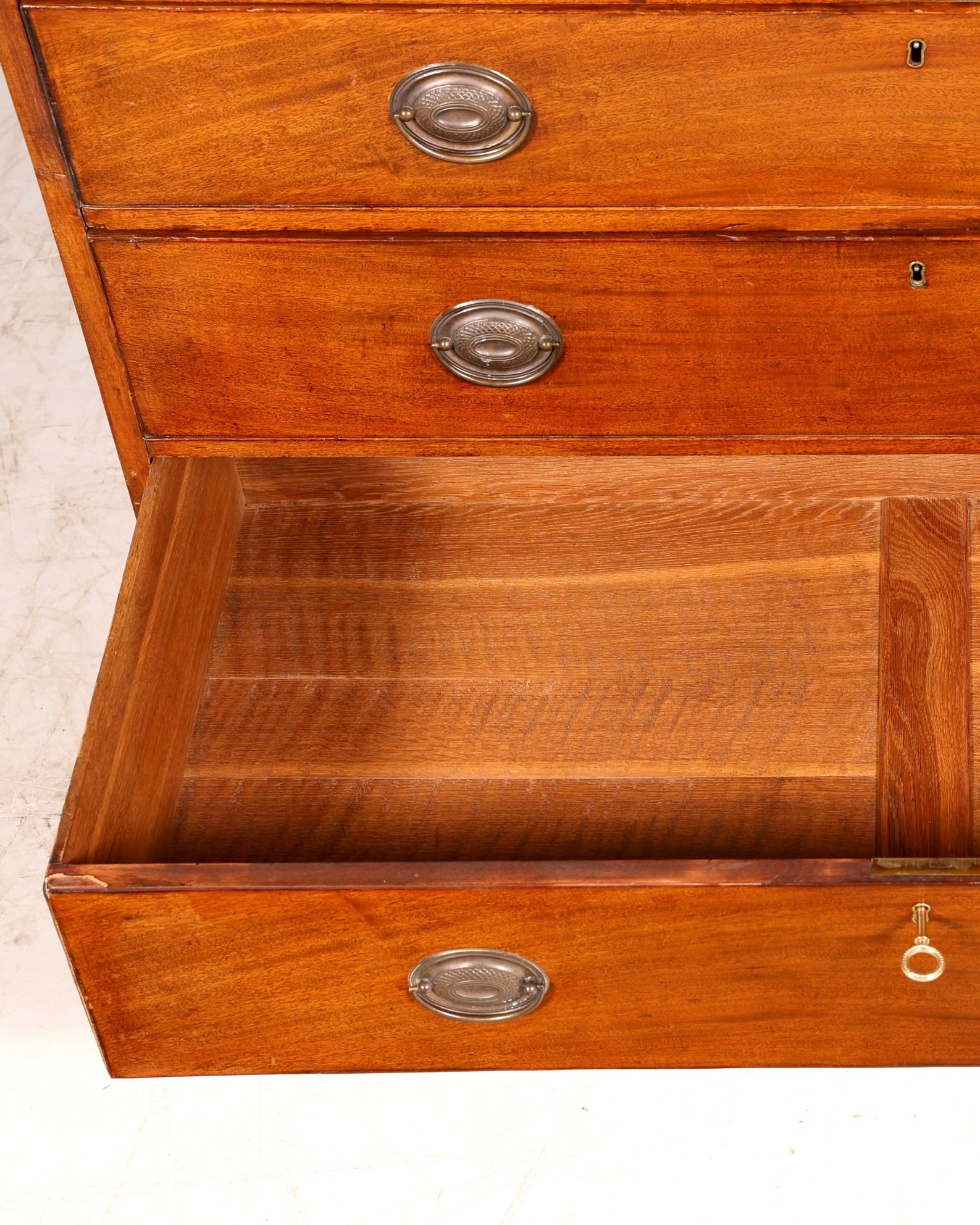 Magnifique secrétaire anglais à abattant avec partie supérieure, secrétaire ancien, bibliothèque vitrine en acajou, meuble de bureau, Royaume-Uni