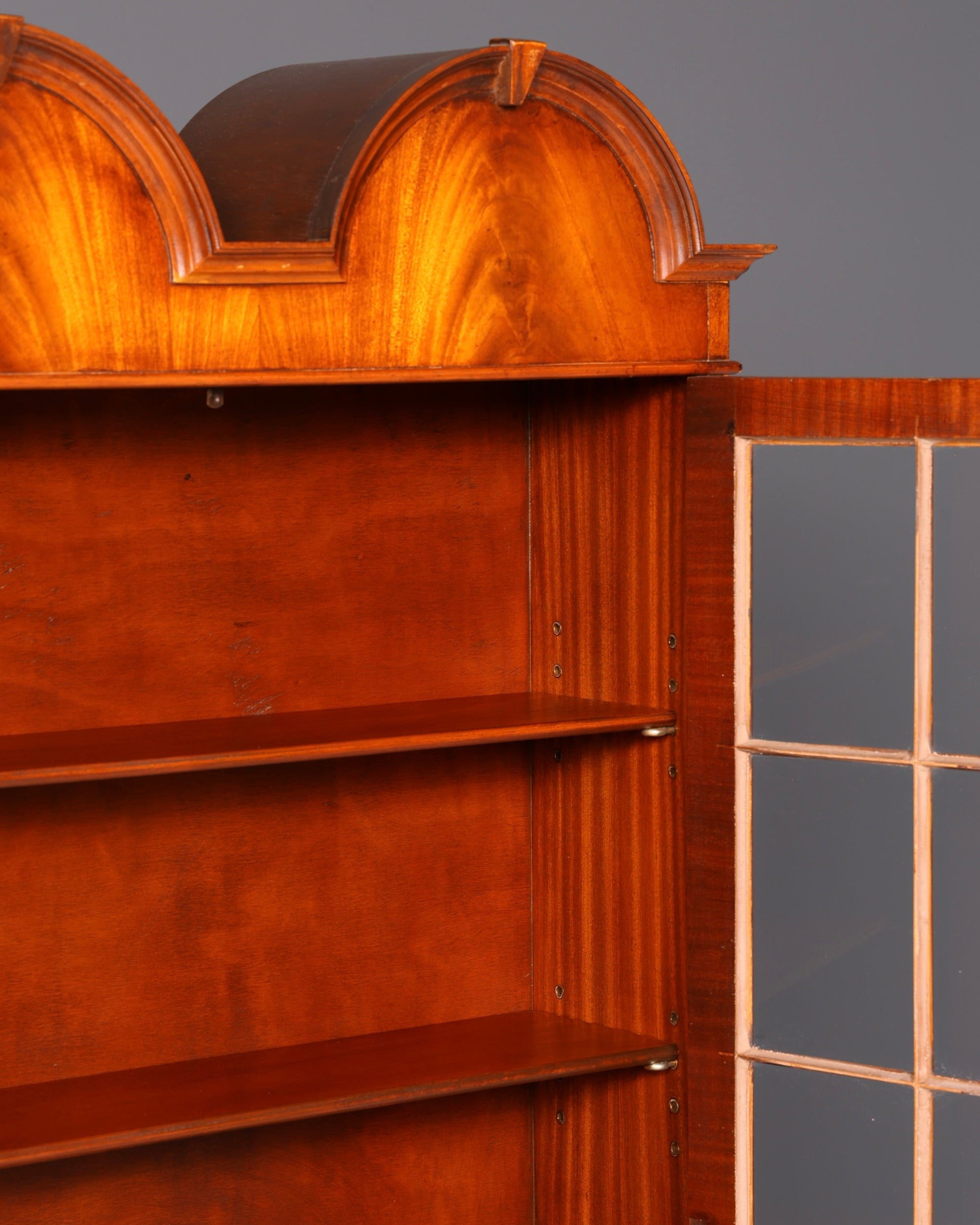 Wunderschöner Englischer Aufsatzsekretär Sekretär Bücherschrank Vitrine Mahagoni Antik Büro Schreibschrank UK