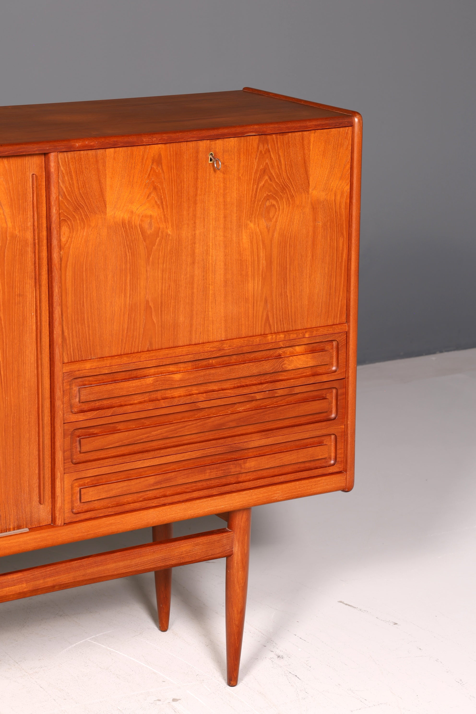 Traumhaftes Original Holger Christensen Møbelmagasiner Sideboard Teak Danish Design Kopenhagen