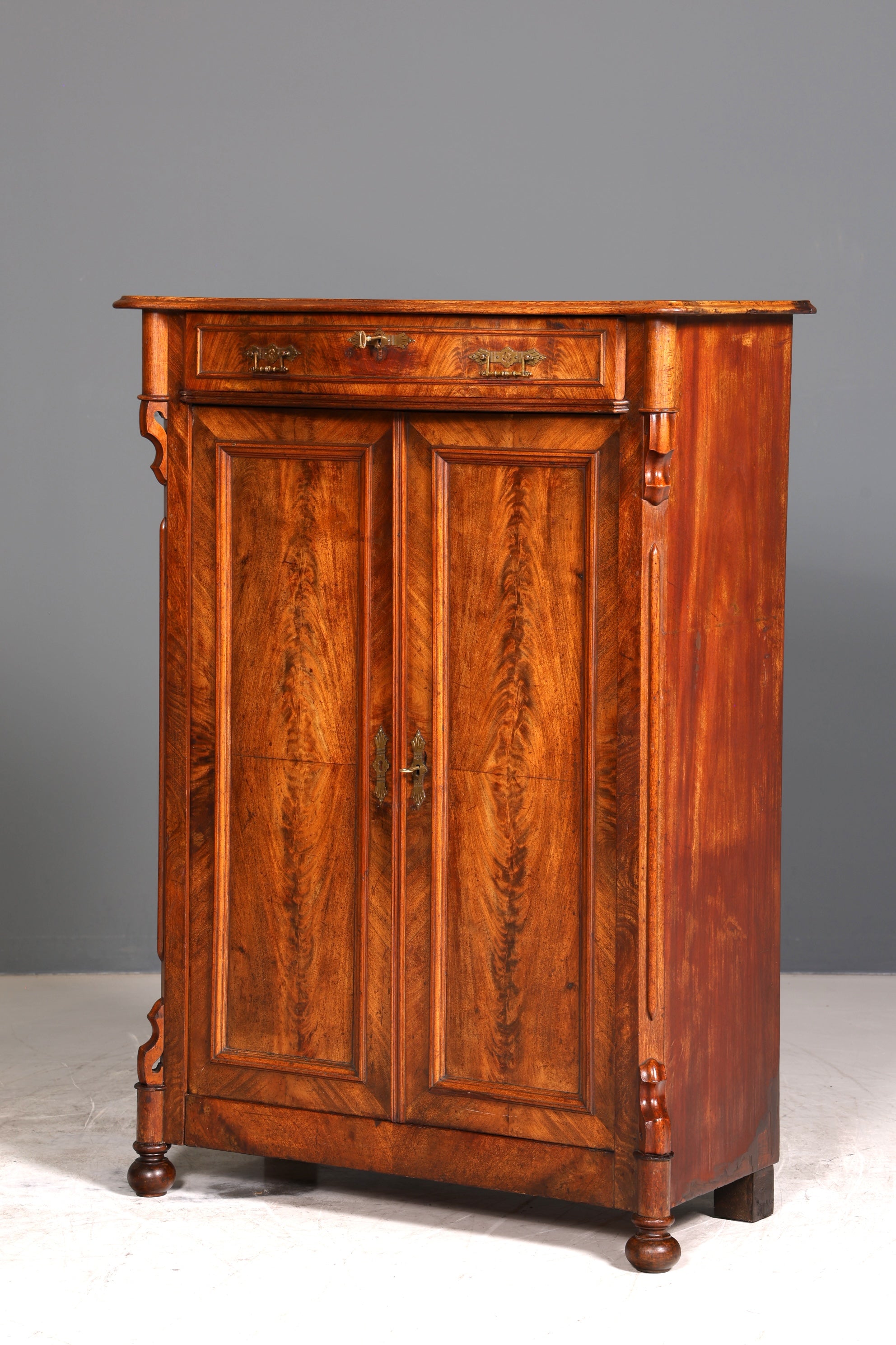 Wunderschöner Louis Philippe Schrank um 1880 Gründerzeit Vertiko Highboard Schrank