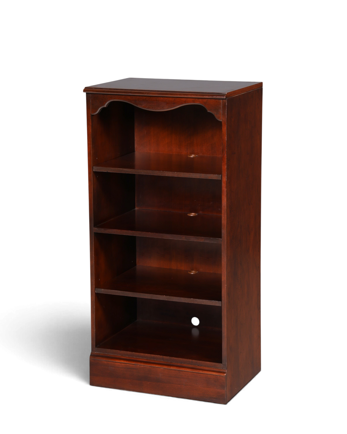 Hauptstadt Möblerei Drexel Heritage Bücherregal aus massivem dunklem Holz mit verstellbaren Regalböden