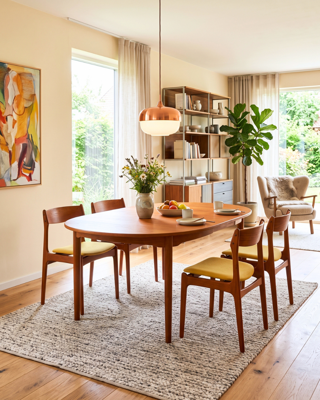 4x Original Erik Buch Stühle von Oddense Maskinsnedkeri A-S Mid Century Danish Design Teak Holz Esszimmer Stühle Küchenstühle