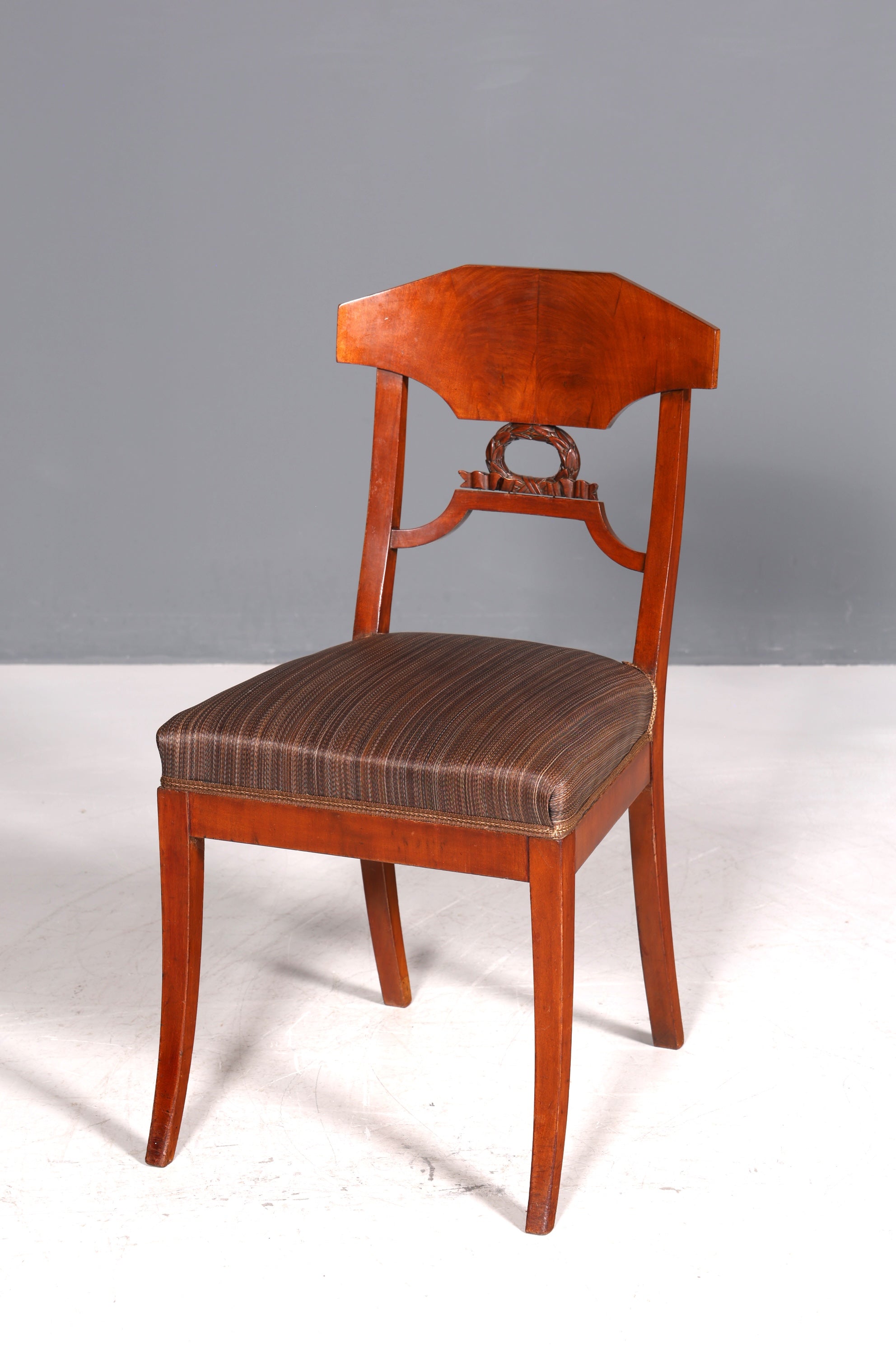 Chaise Biedermeier de rêve, chaise de cuisine ancienne, chaise secrétaire en bois véritable, chaise de salle à manger, 2 sur 2