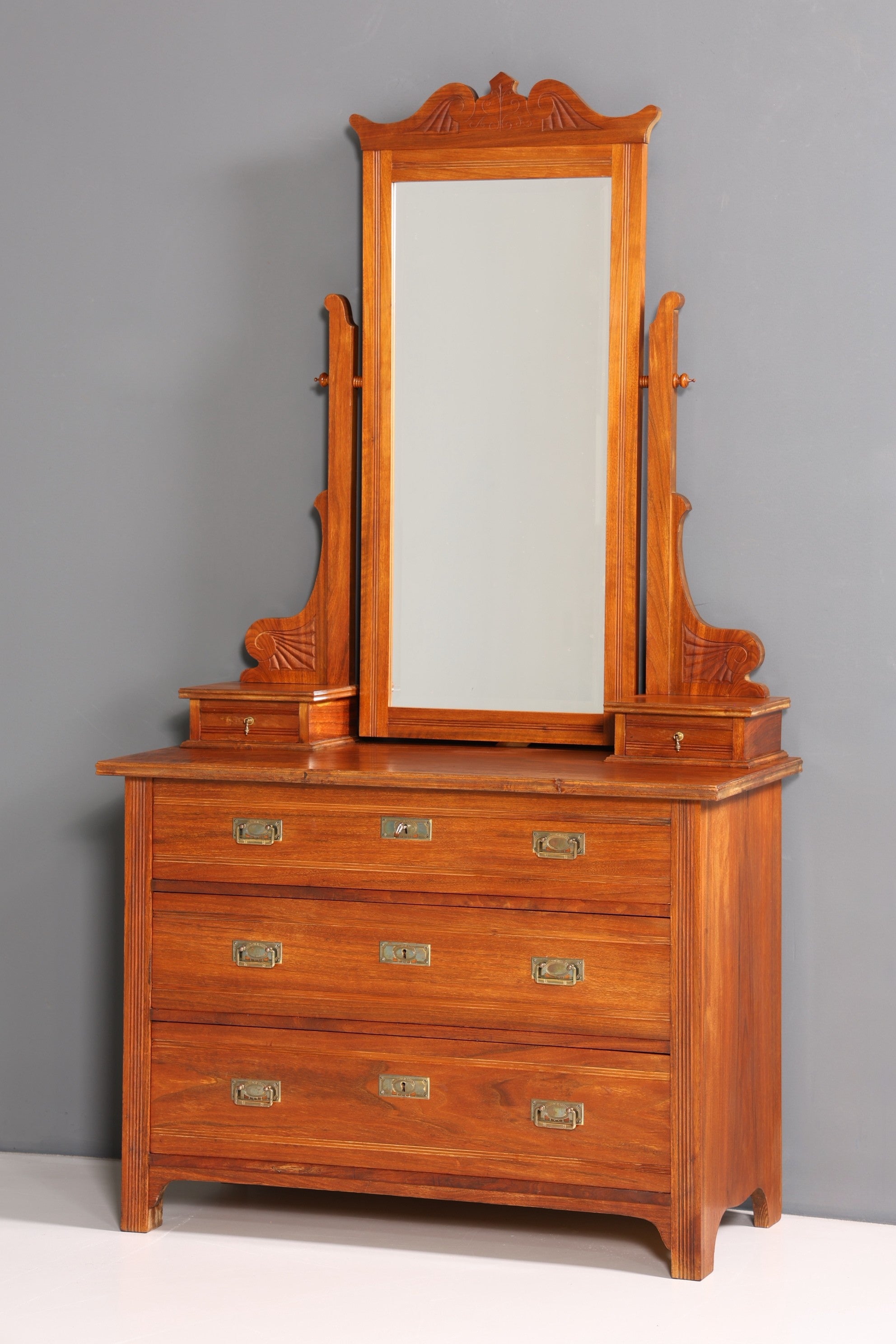 Wunderschöne Jugendstil Kommode Antik Sideboard mit Spiegel Flurkommode Frisierkommode