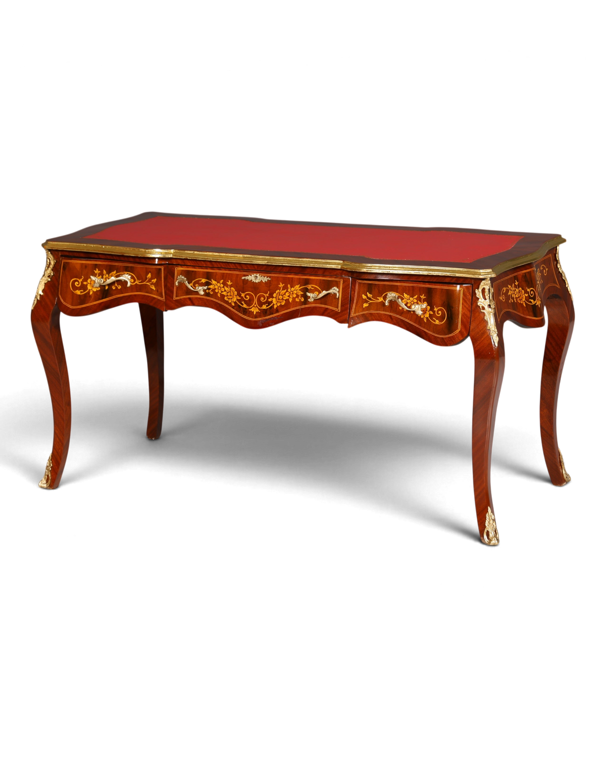 Prächtiger Louis XV Stil Schreibtisch French Desk Antik Stil Bürotisch