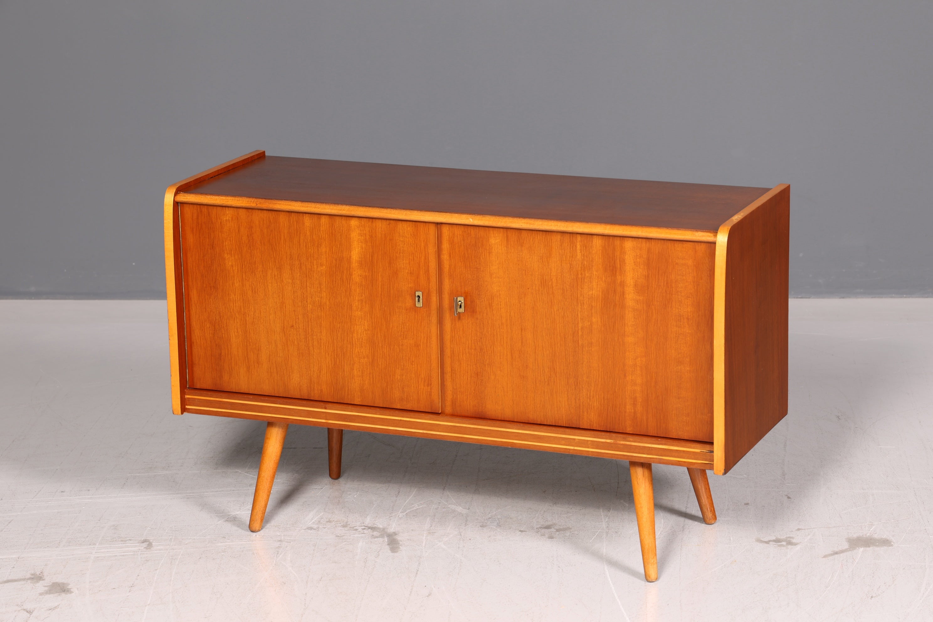 Wunderschöner Mid Century Schrank Vintage Sideboard Retro Flur Kommode 60s Holz