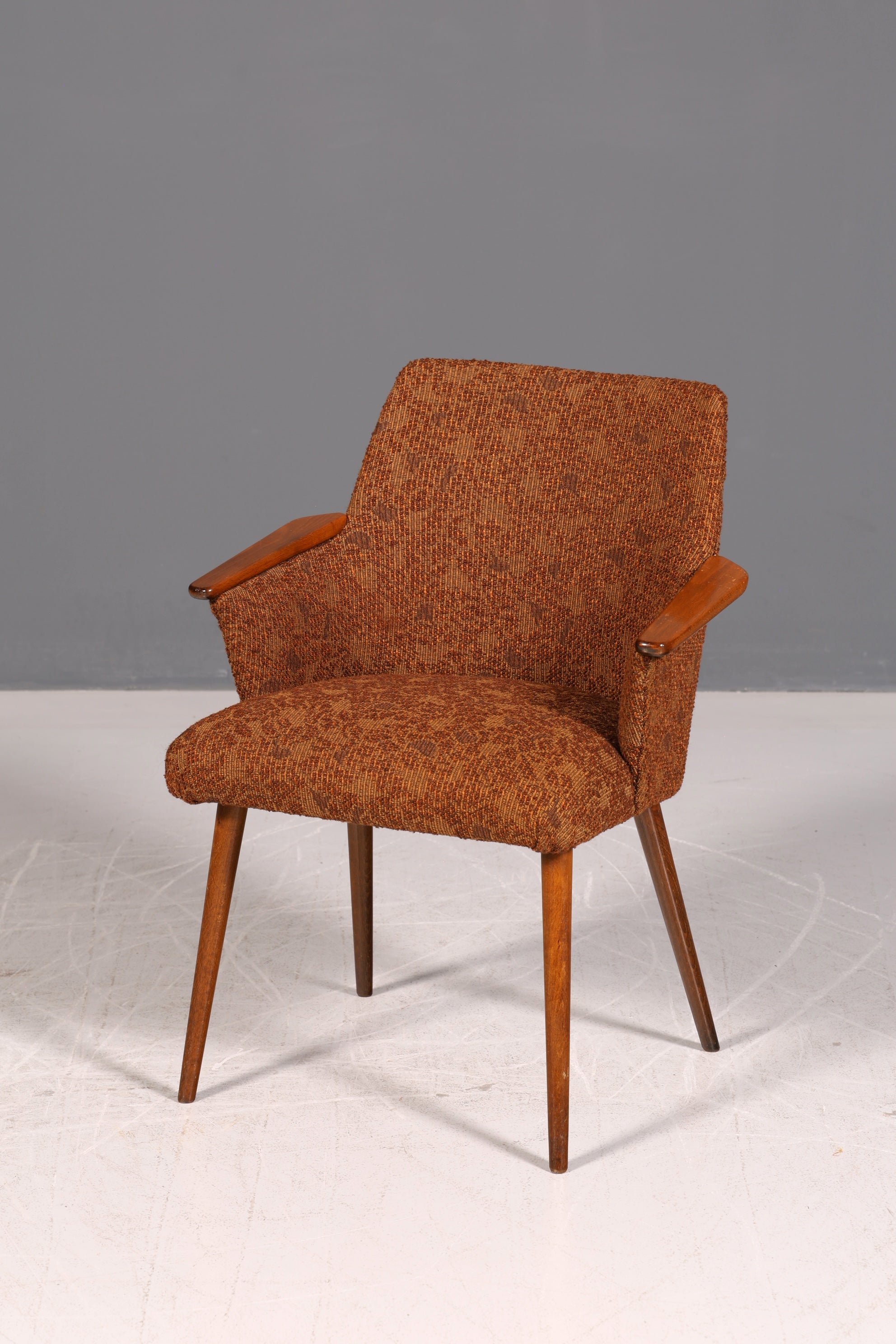 Wunderschöner Mid Century Stuhl Retro Armlehnstuhl Cocktailstuhl Küchenstuhl Sekretär Stuhl 2 von 4