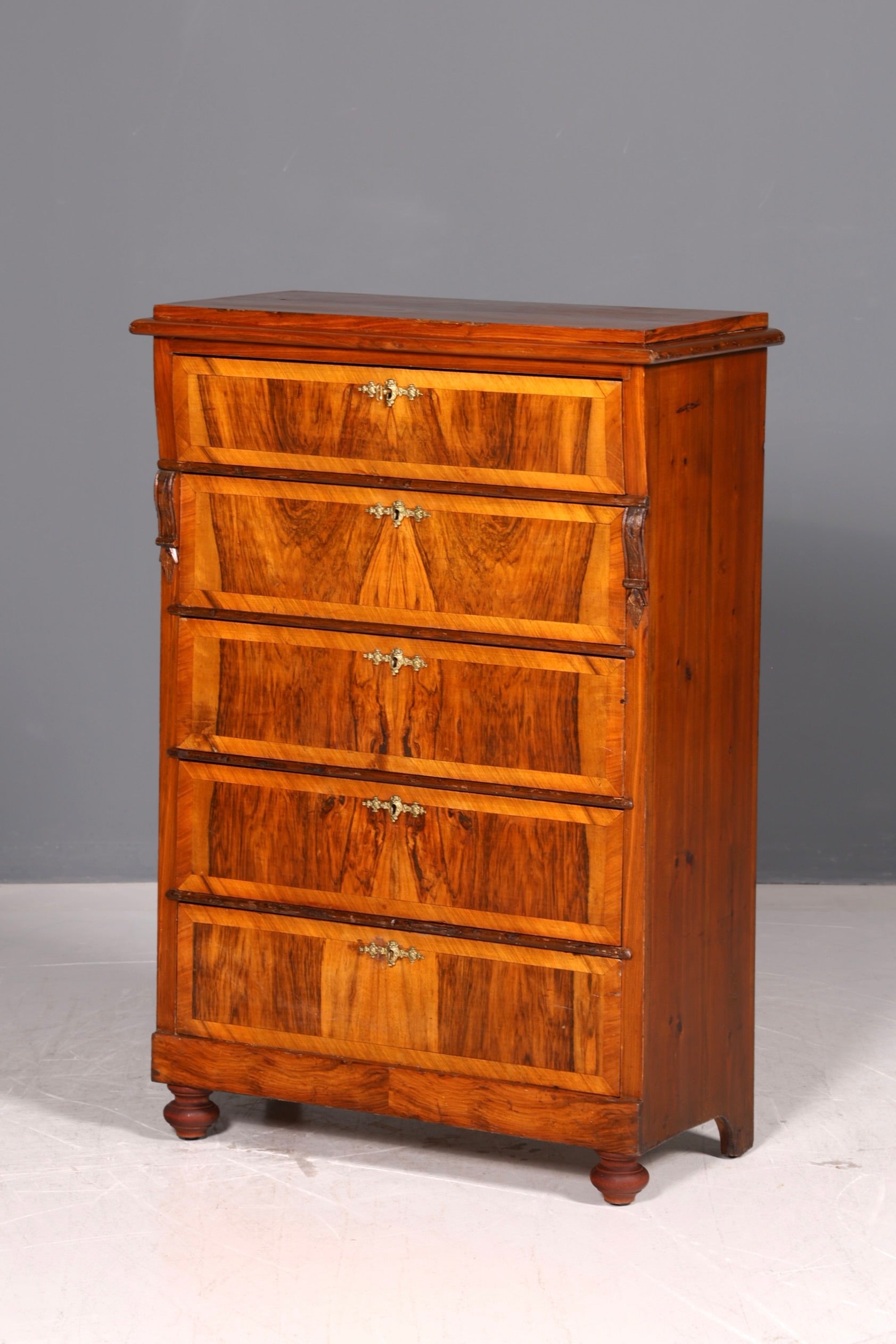 Wunderschöne Gründerzeit Kommode Jugendstil Vertiko Schubladenkommode Antik Wäschekommode Schrank Vintage