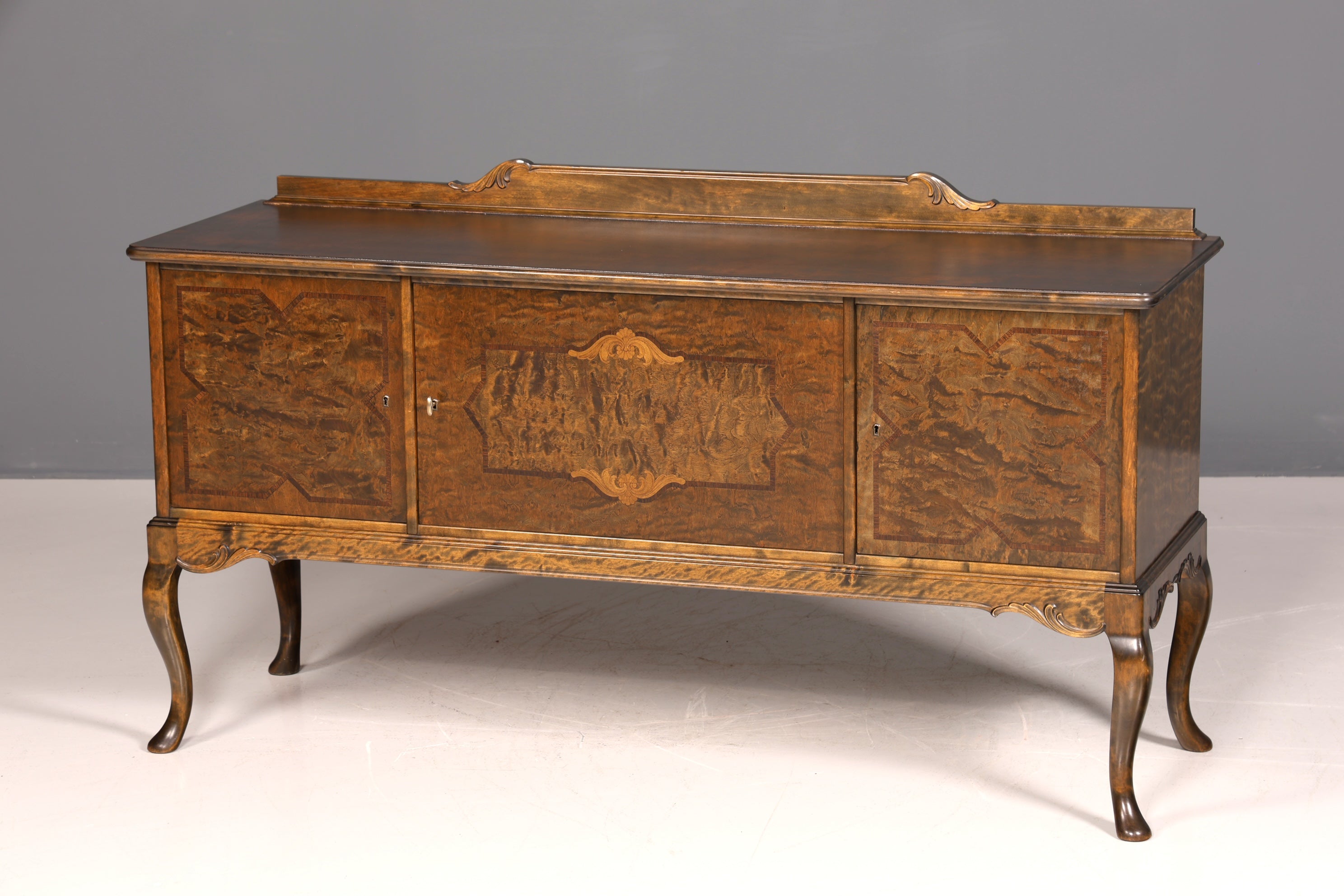 Buffet Chippendale onirique, meuble de style baroque, meuble TV ancien des années 50/60