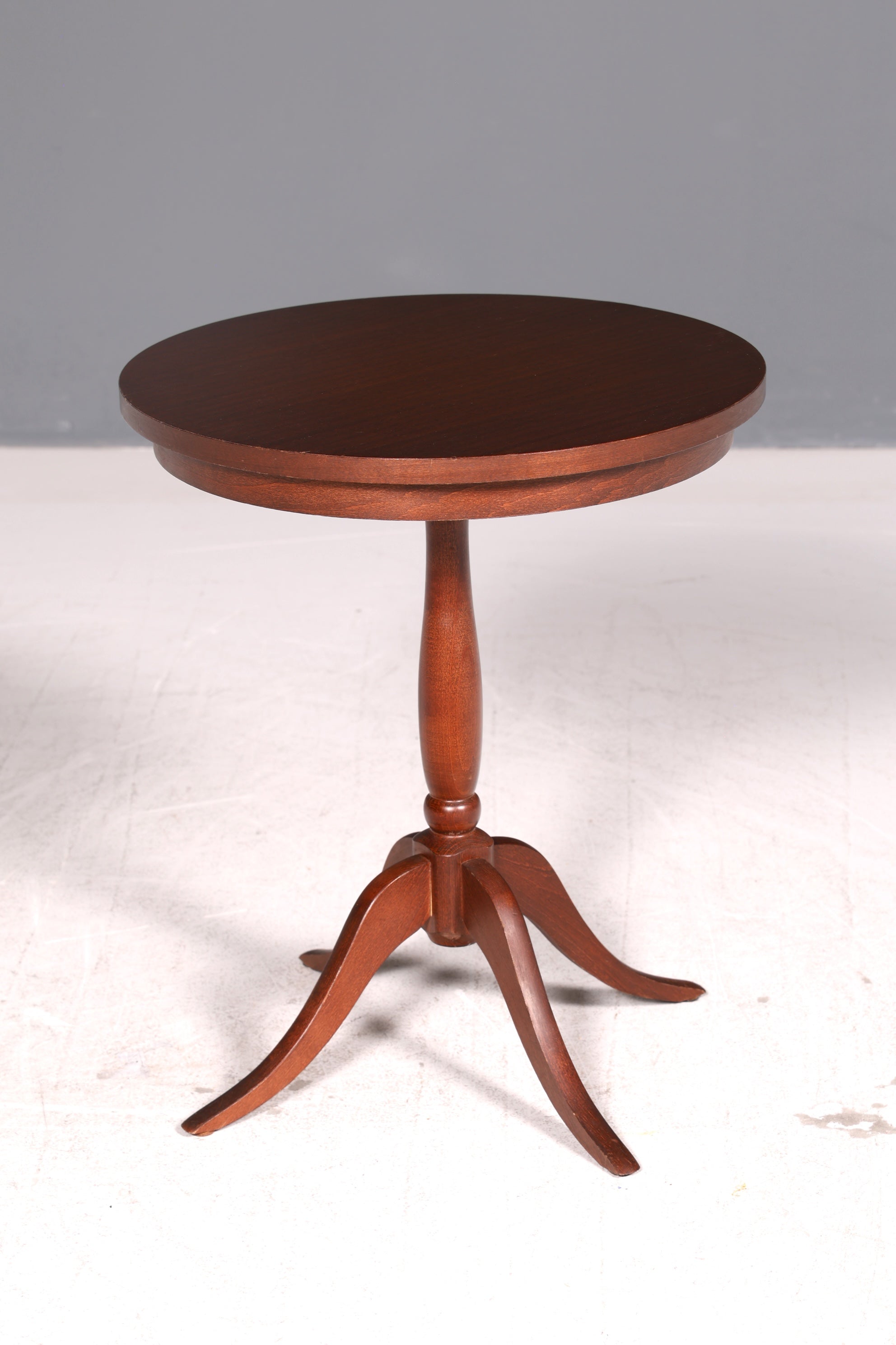 Edler Beistelltisch Blumentisch Mahagoni Antik Stil Dreibein Ablagetisch Vintage Tisch