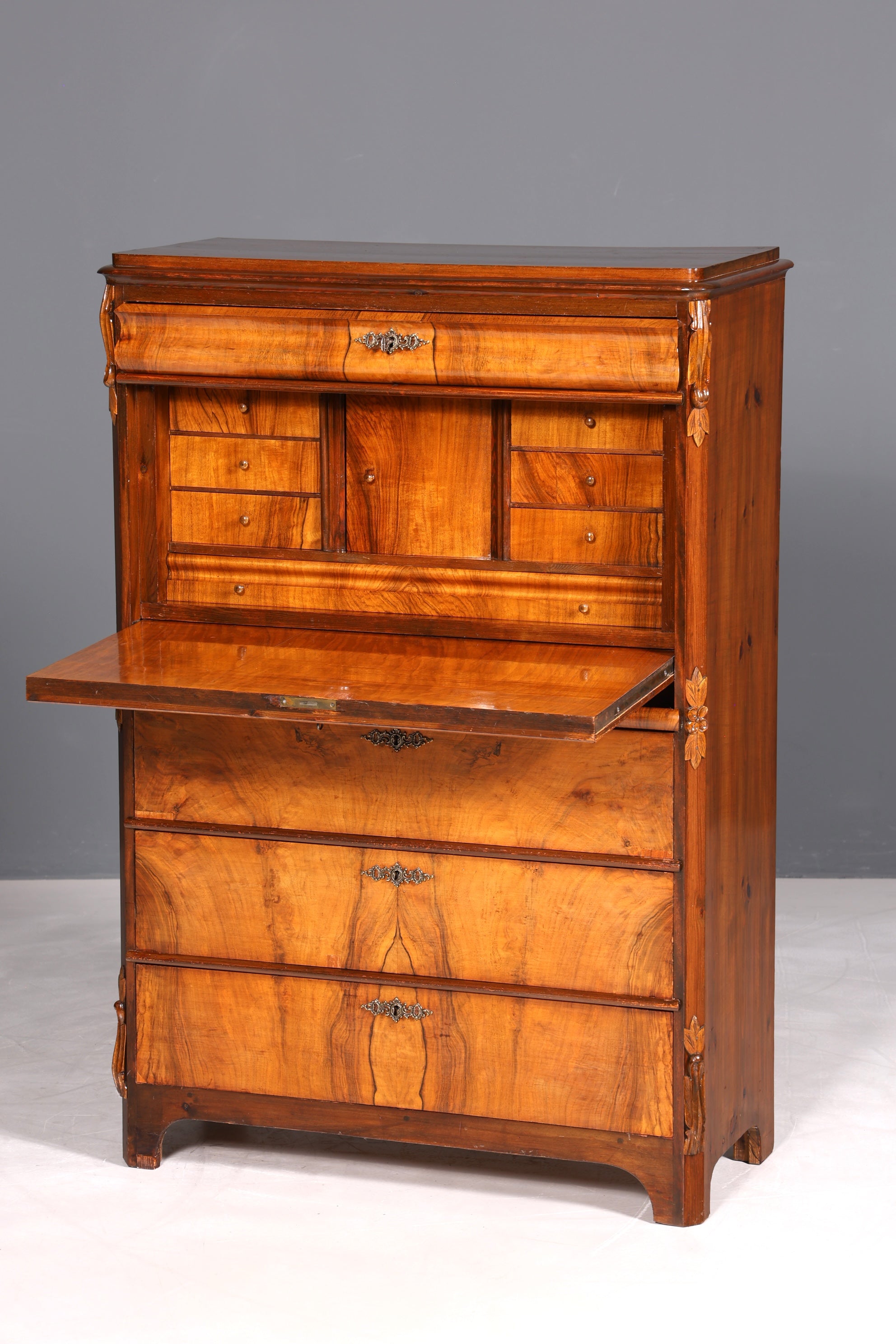 Traumhafter Louis Philippe Sekretär um 1880 Gründerzeit Antik Schrank Chiffoniere