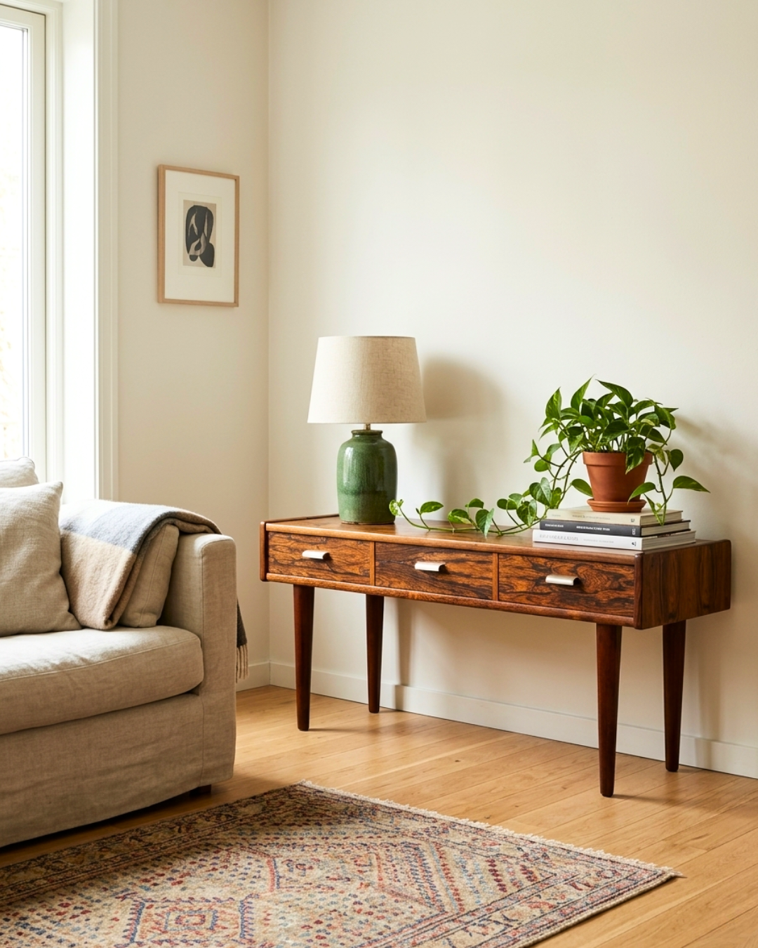 Magnifique buffet Mid Century en palissandre commode TV vintage rétro années 60