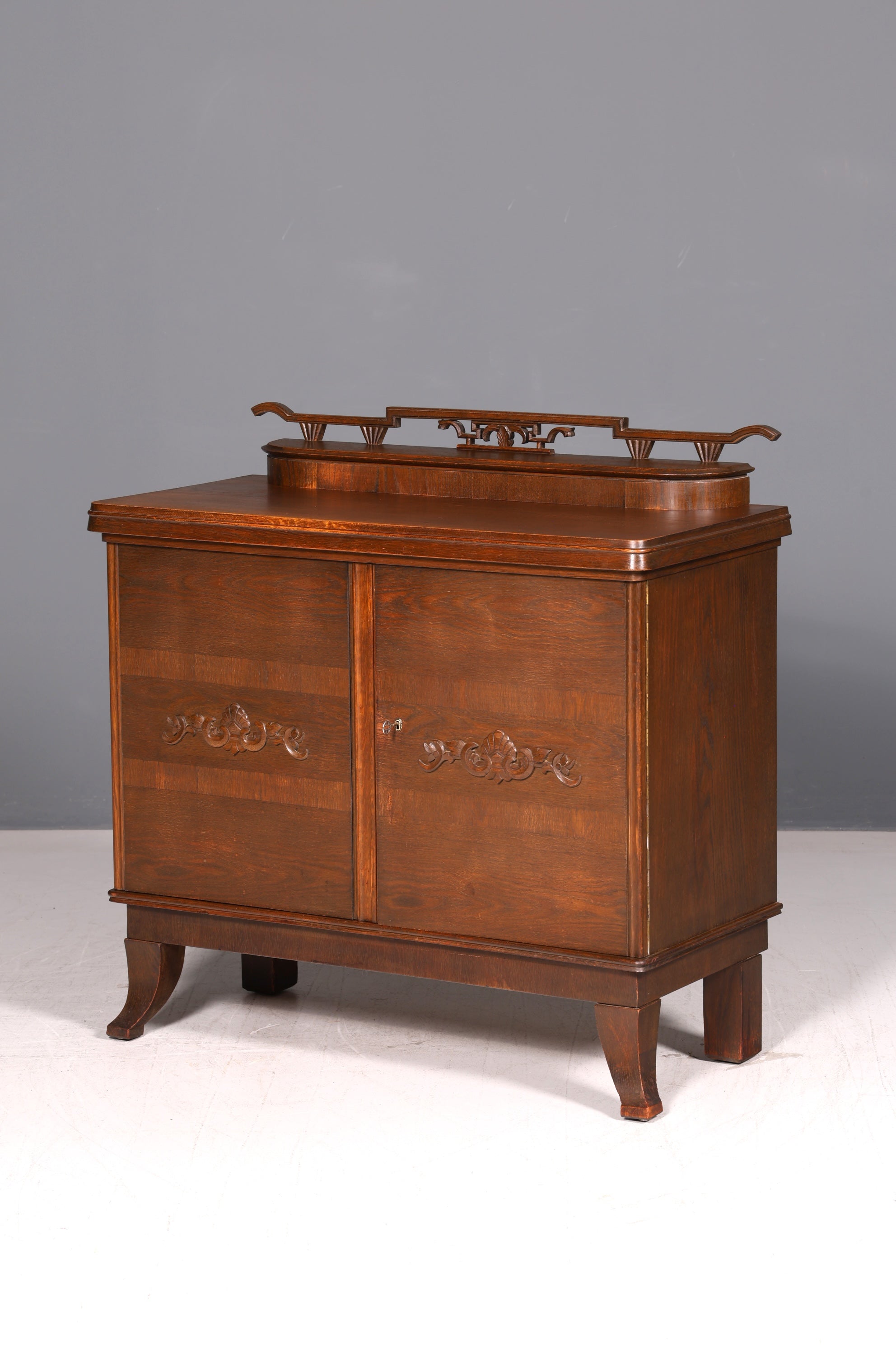 Traumhafter Jugendstil Schrank Eiche Antik Sideboard Buffet Anrichte Kommode