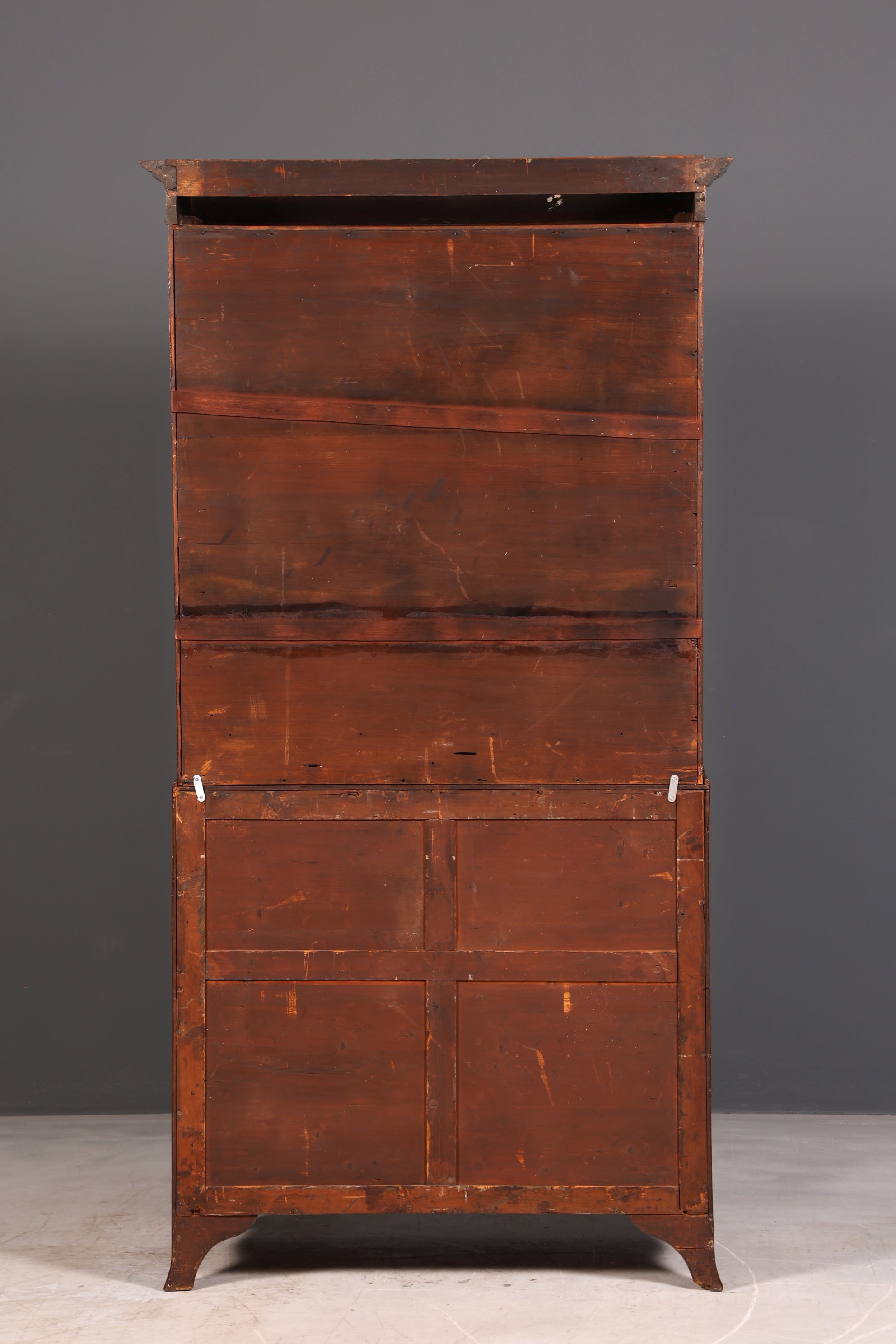Magnifique secrétaire anglais à abattant avec partie supérieure, secrétaire ancien, bibliothèque vitrine en acajou, meuble de bureau, Royaume-Uni