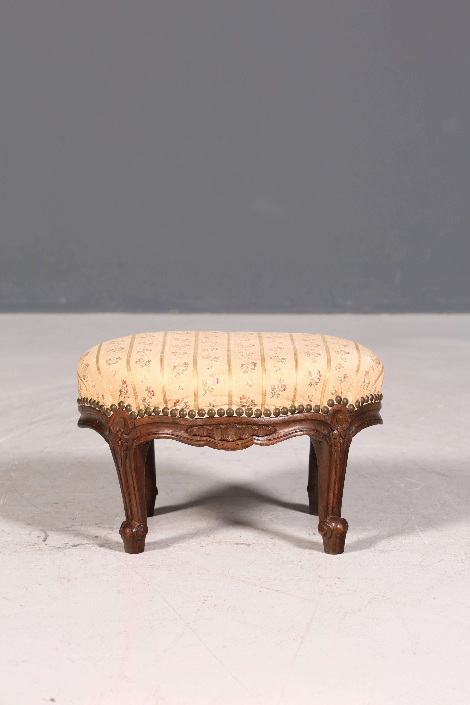 Magnifique tabouret Chippendale, style baroque antique, repose-pieds, tabouret