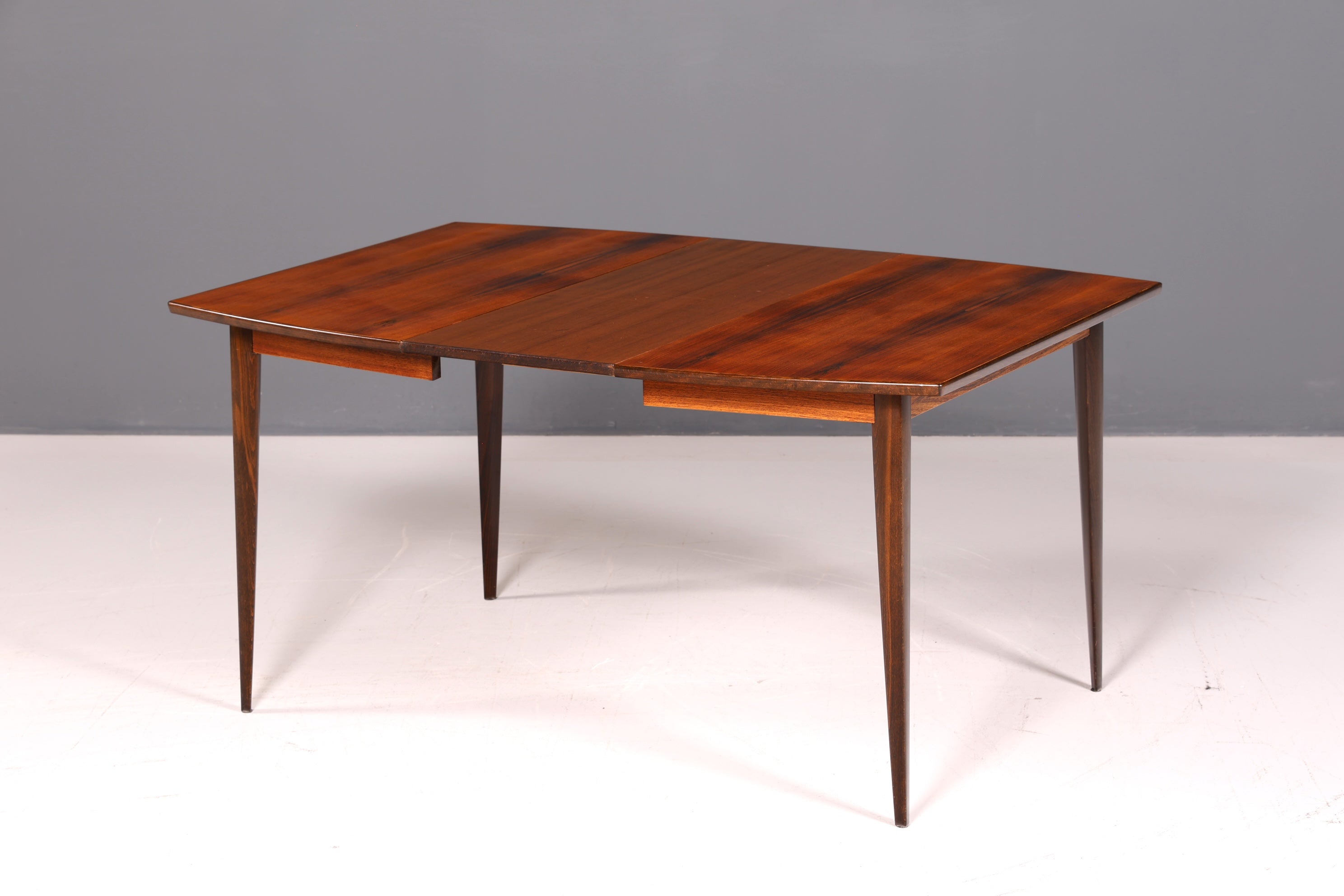 Schlichter Mid Century Esstisch Ausziehbar Palisander Vintage Tisch Retro Küchentisch 60s