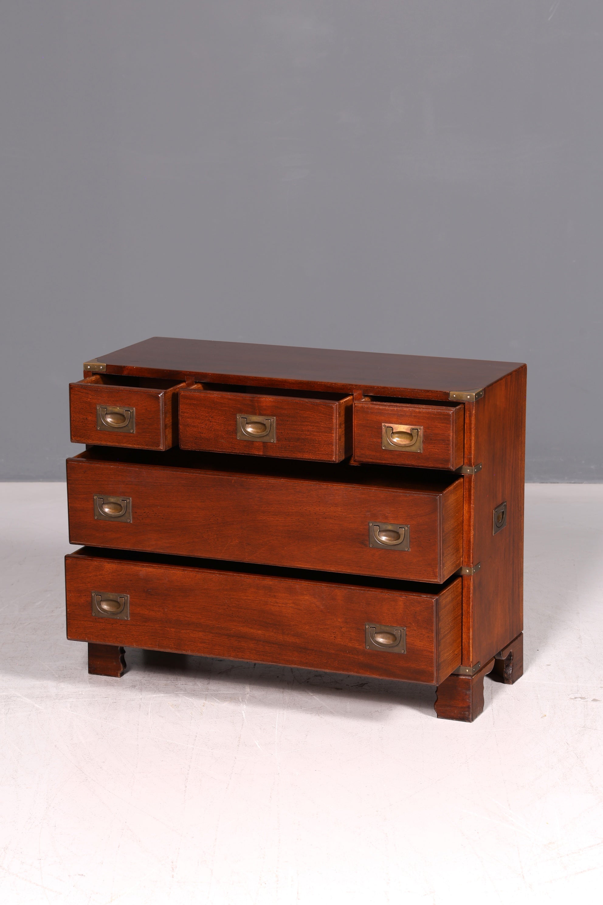 Traumhafte Maritime Kommode Englisch Military Chest Schiffskommode Antik Schrank Sideboard Wäschekommode Kolonialstil