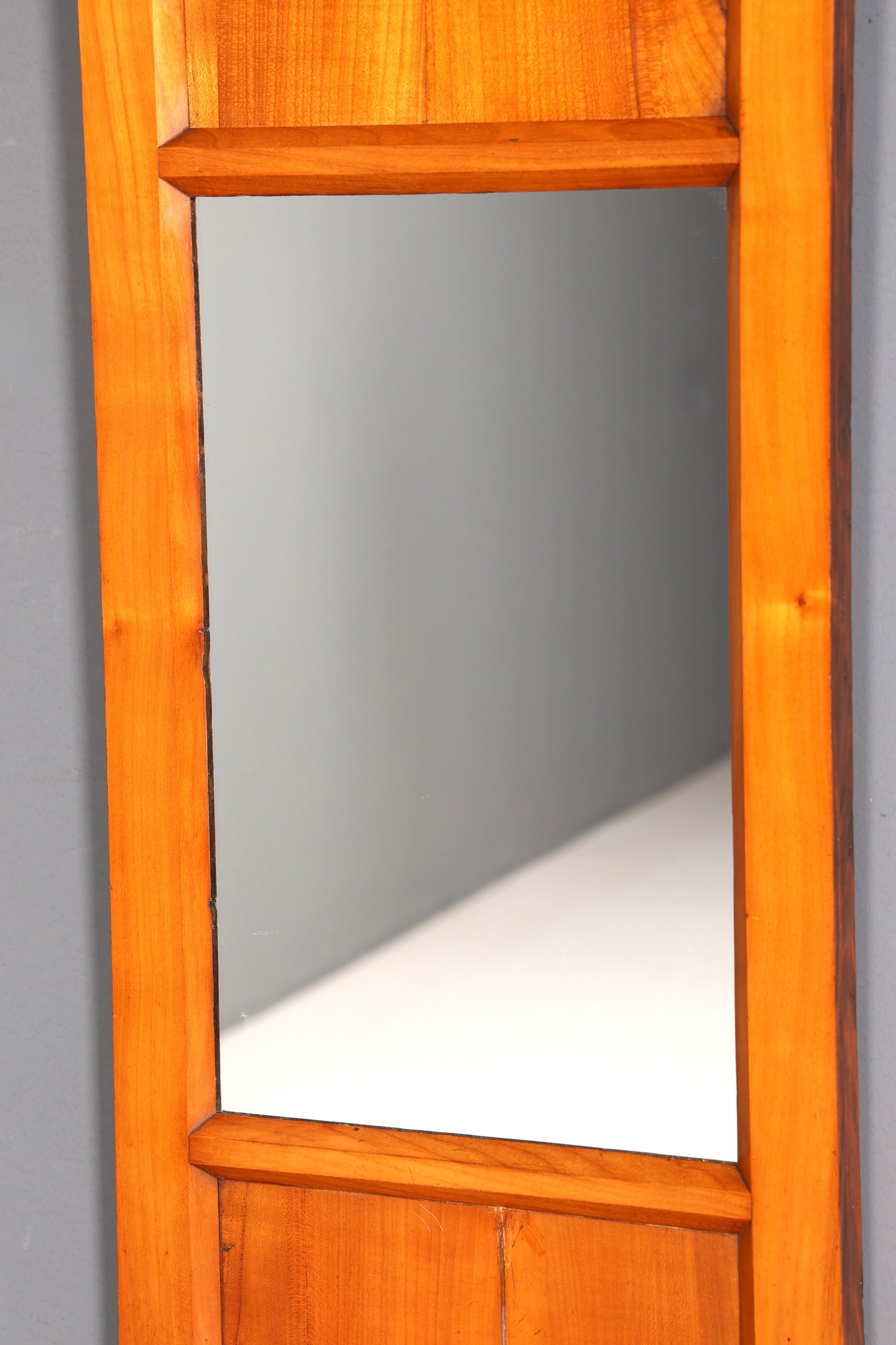 Wunderschöner Biedermeier Spiegel Kirschholz Wandspiegel Antik Holzspiegel Flurspiegel