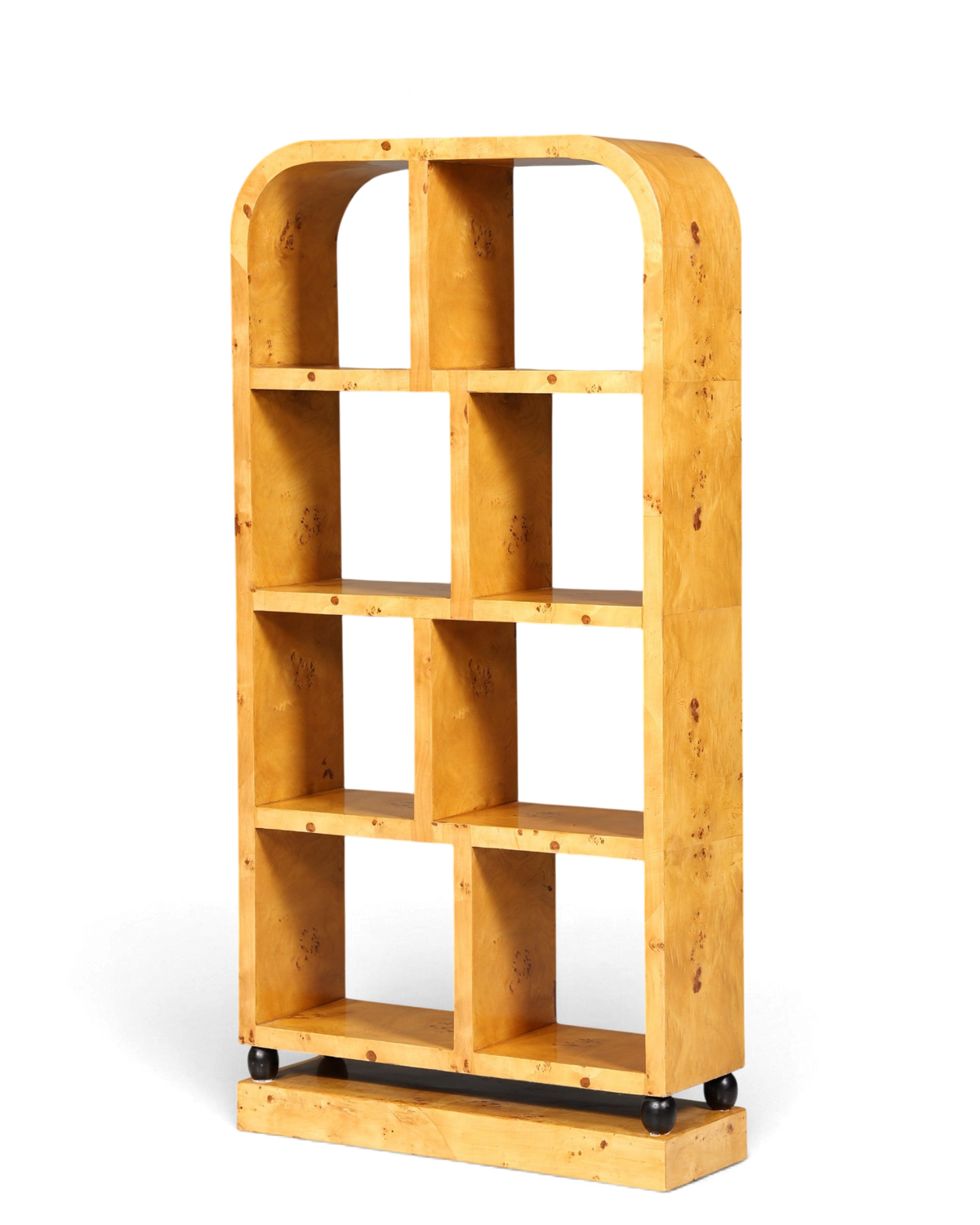 Edles Art Deco Stil Bücherregal Birke Luxus Möbel Kult Regal Bookshelf