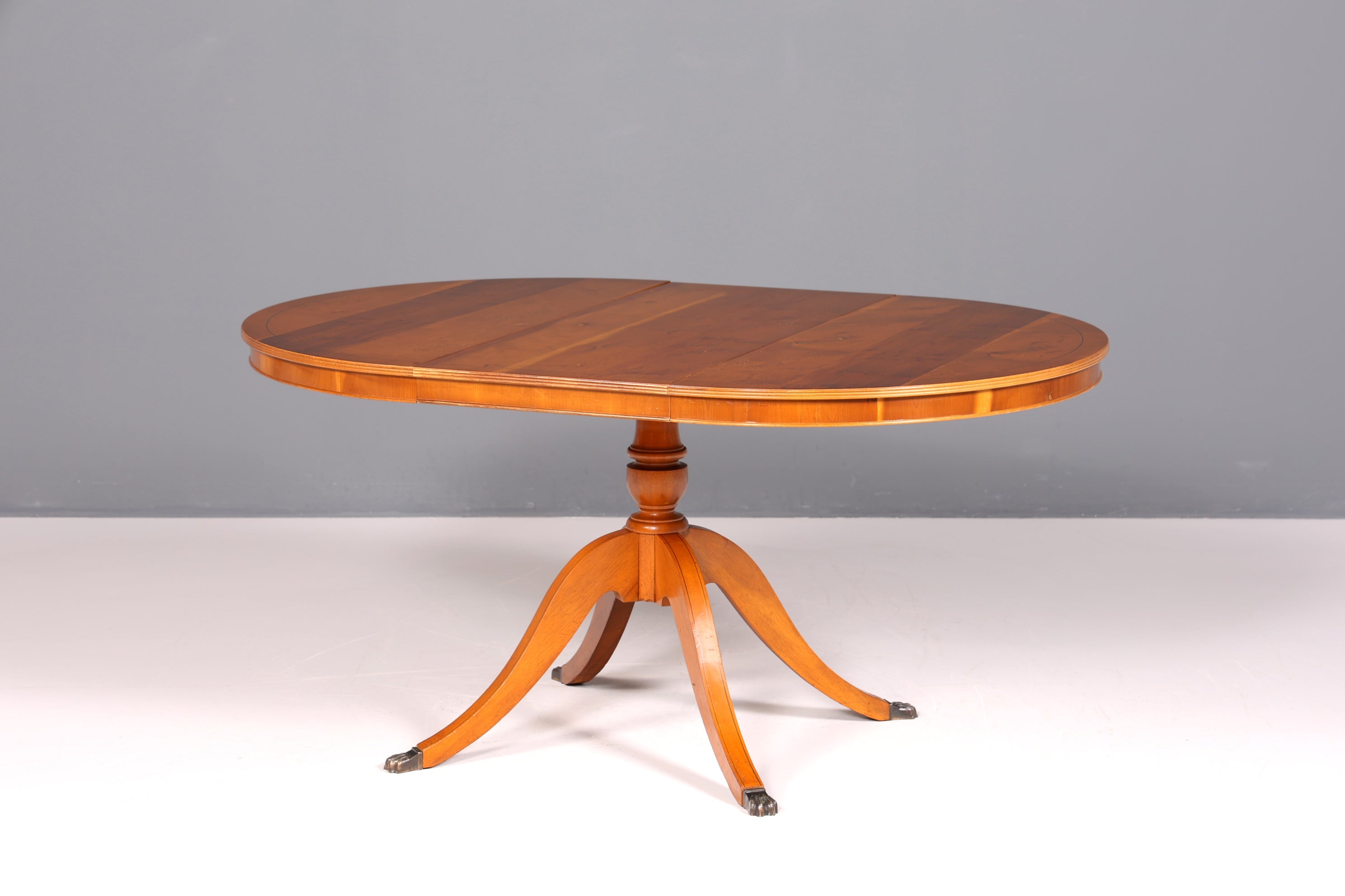 Table de salle à manger extensible de style anglais, style antique, table de cuisine Regency des années 60, en bois d&