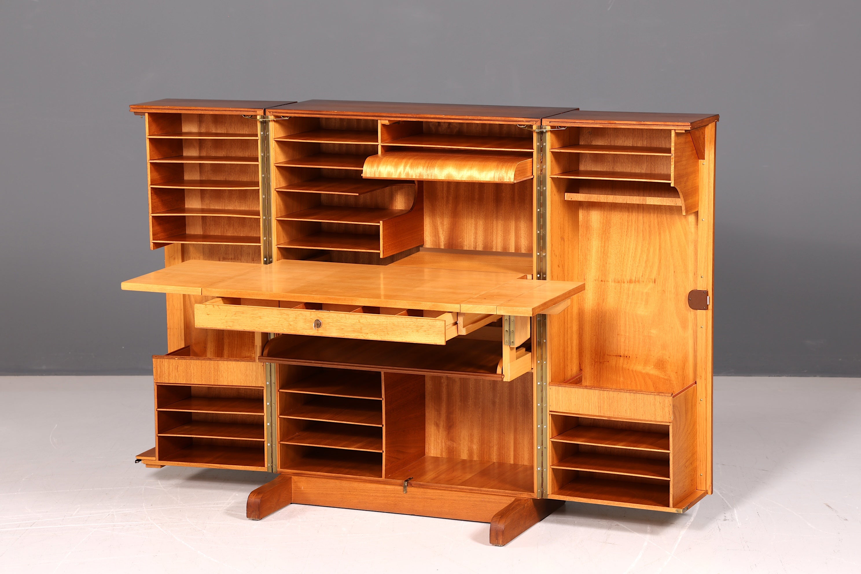 Seltener Magic Box Sekretär Mummenthaler & Meier Mid Century Schreibkommode Büro Schrank Schweiz
