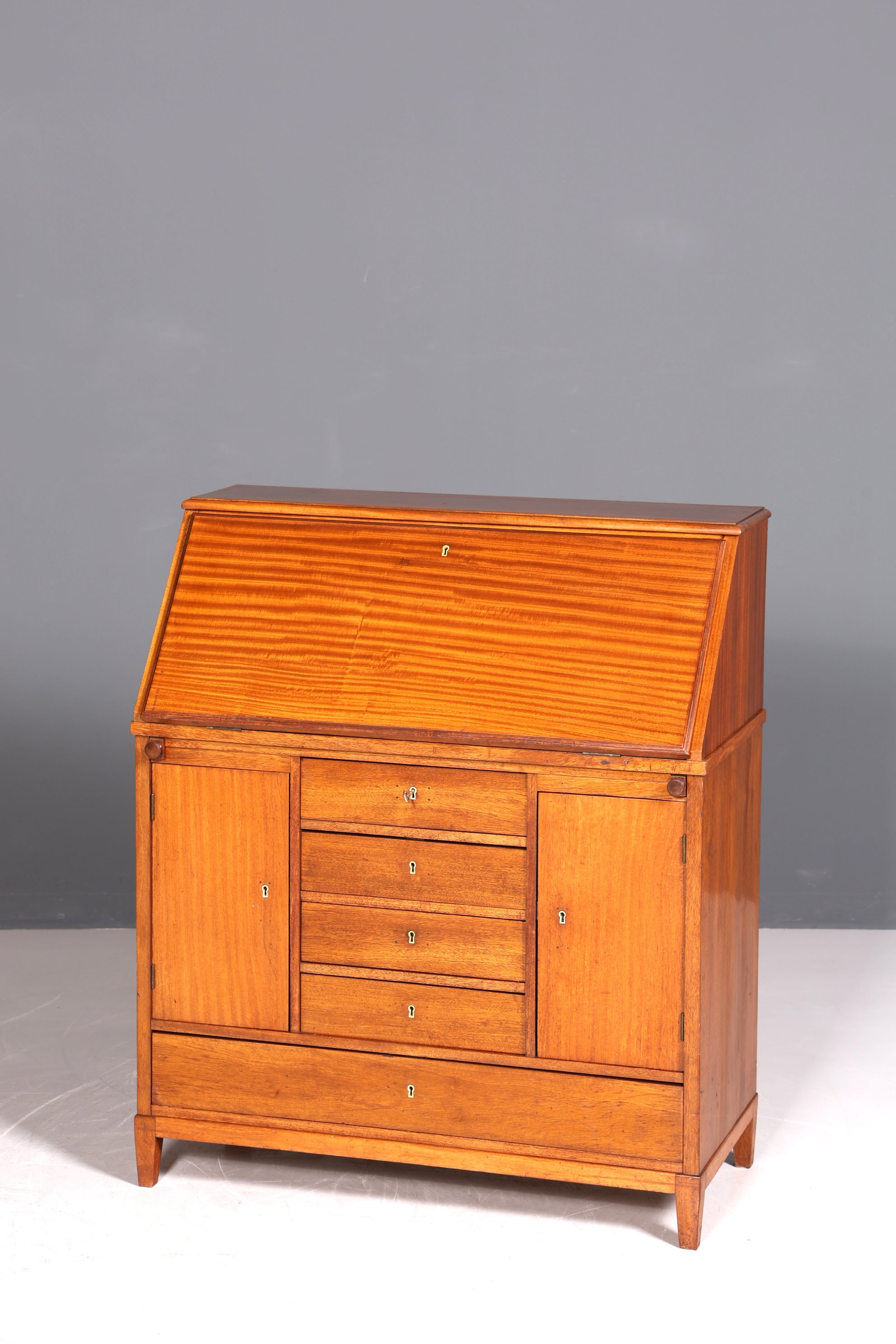 Secrétaire anglais de style onirique, en bois véritable, ancien, vers 1900, meuble de rangement, bureau à écrire