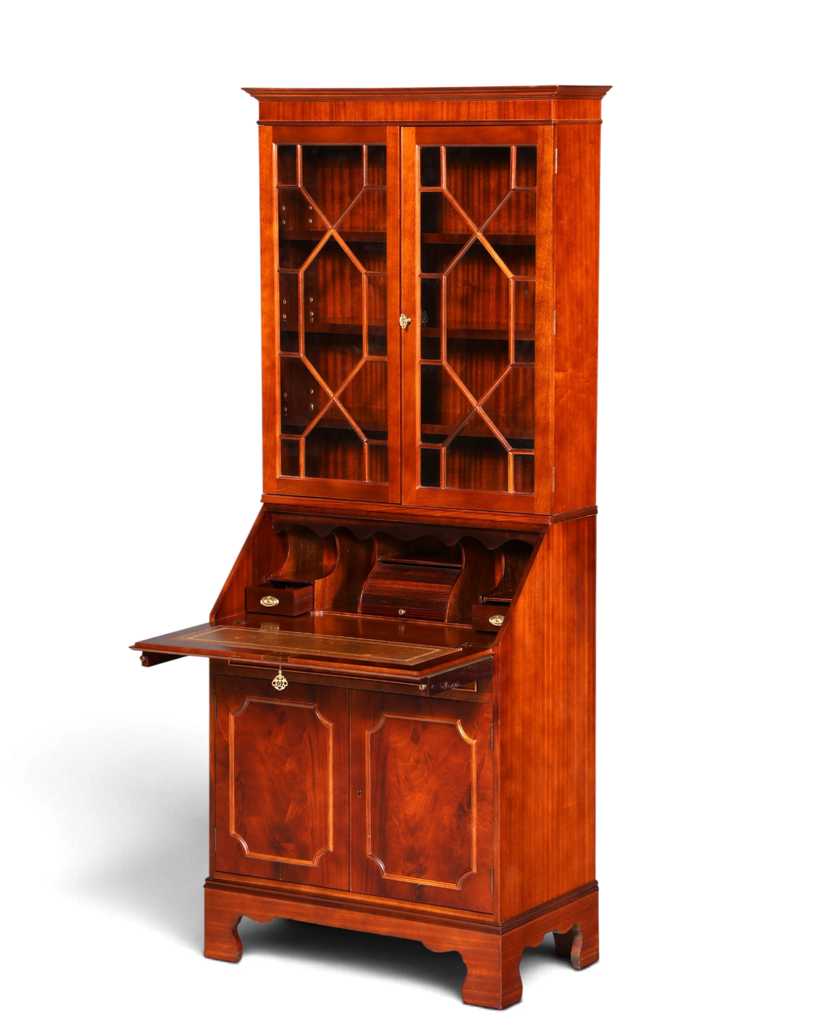 G401 Finish cm Wunderschöner Englischer Sekretär Büro Aufsatzsekretär Antik 60S Vitrinen Schrank UK (Kopie)