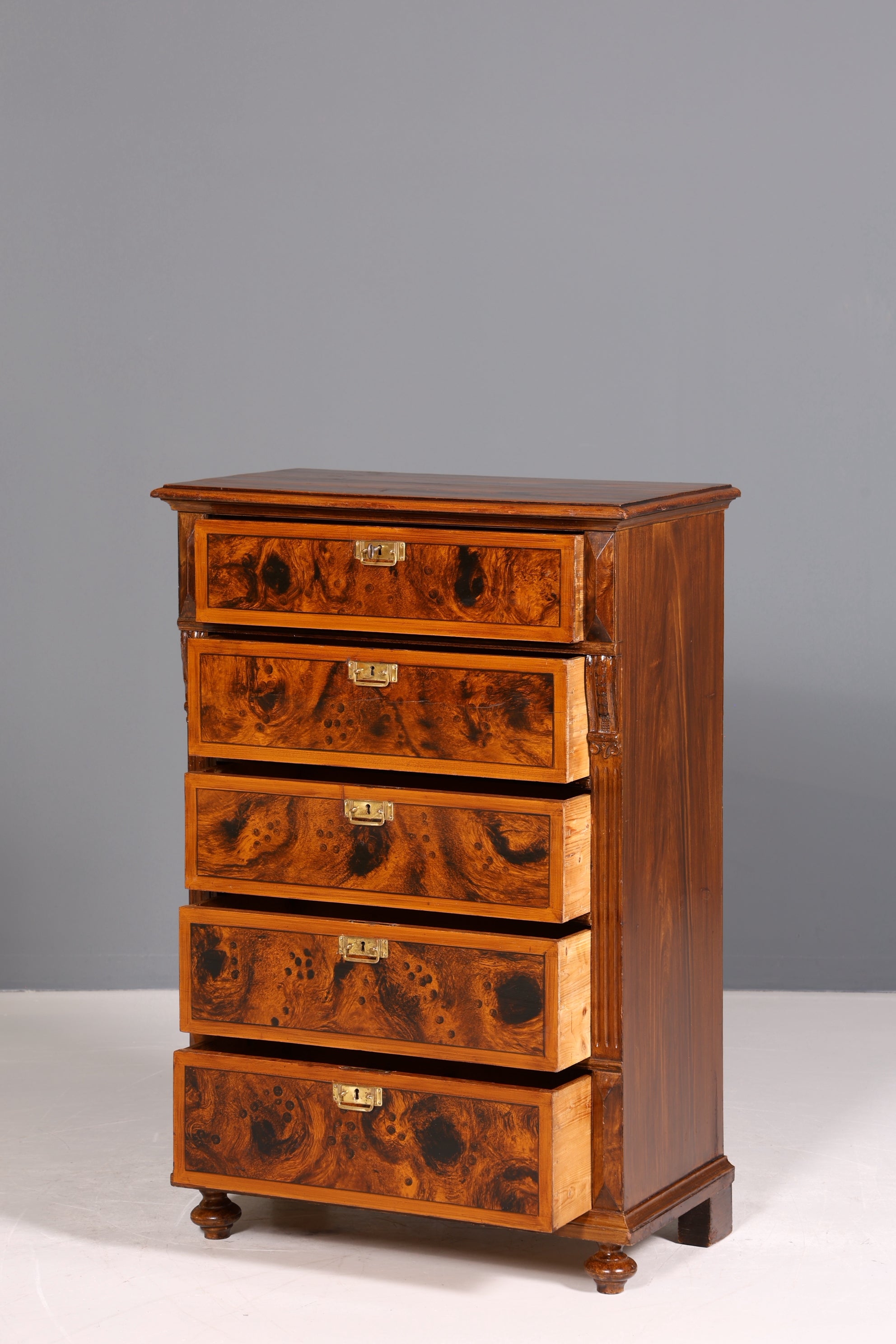 Traumhafte Gründerzeit Kommode Jugendstil Vertiko Antik Highboard Kommode Schubladenkommode