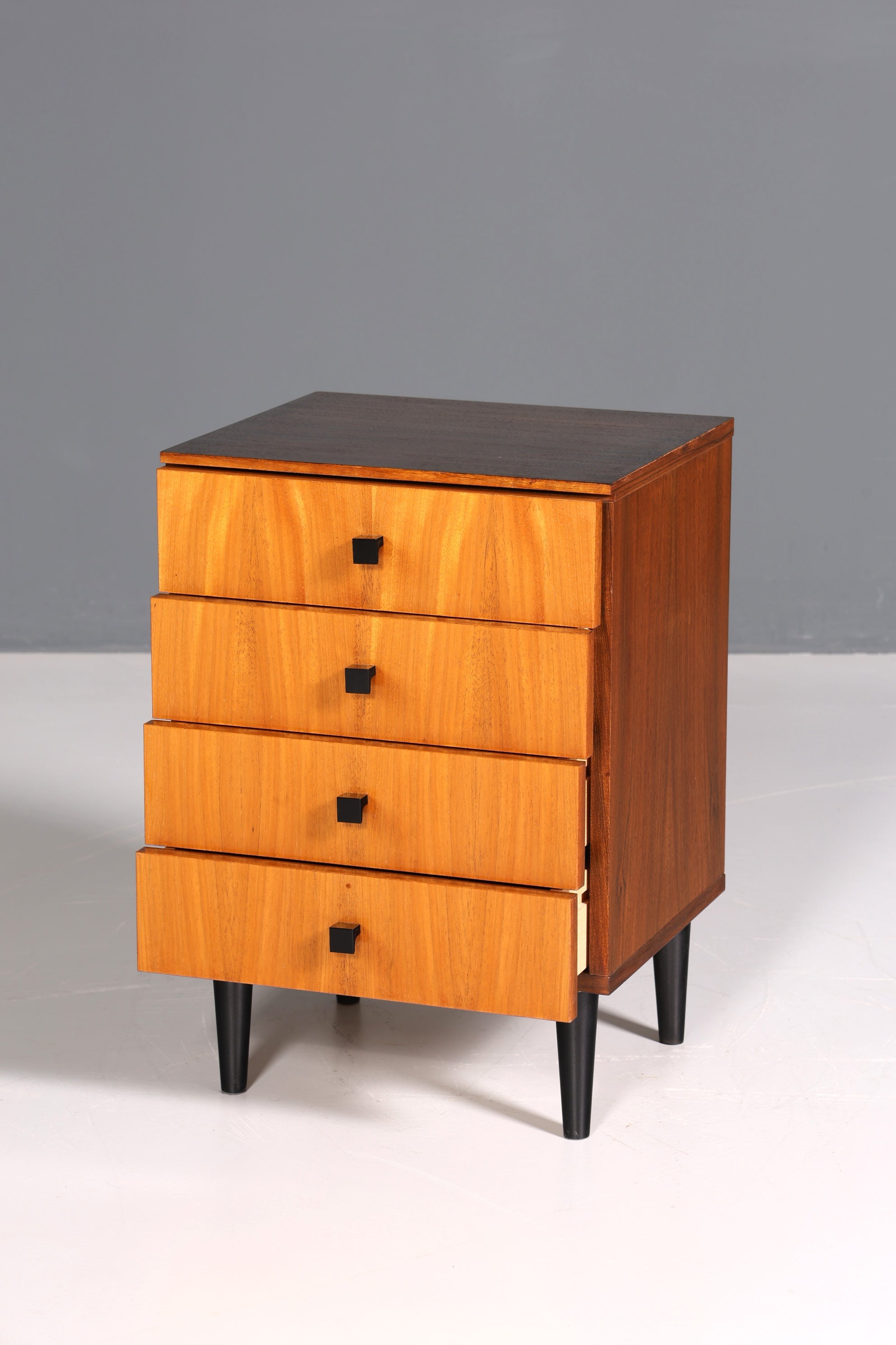 Beautiful mid-century vintage chest of drawers, nightstand, retro 60s hallway chest