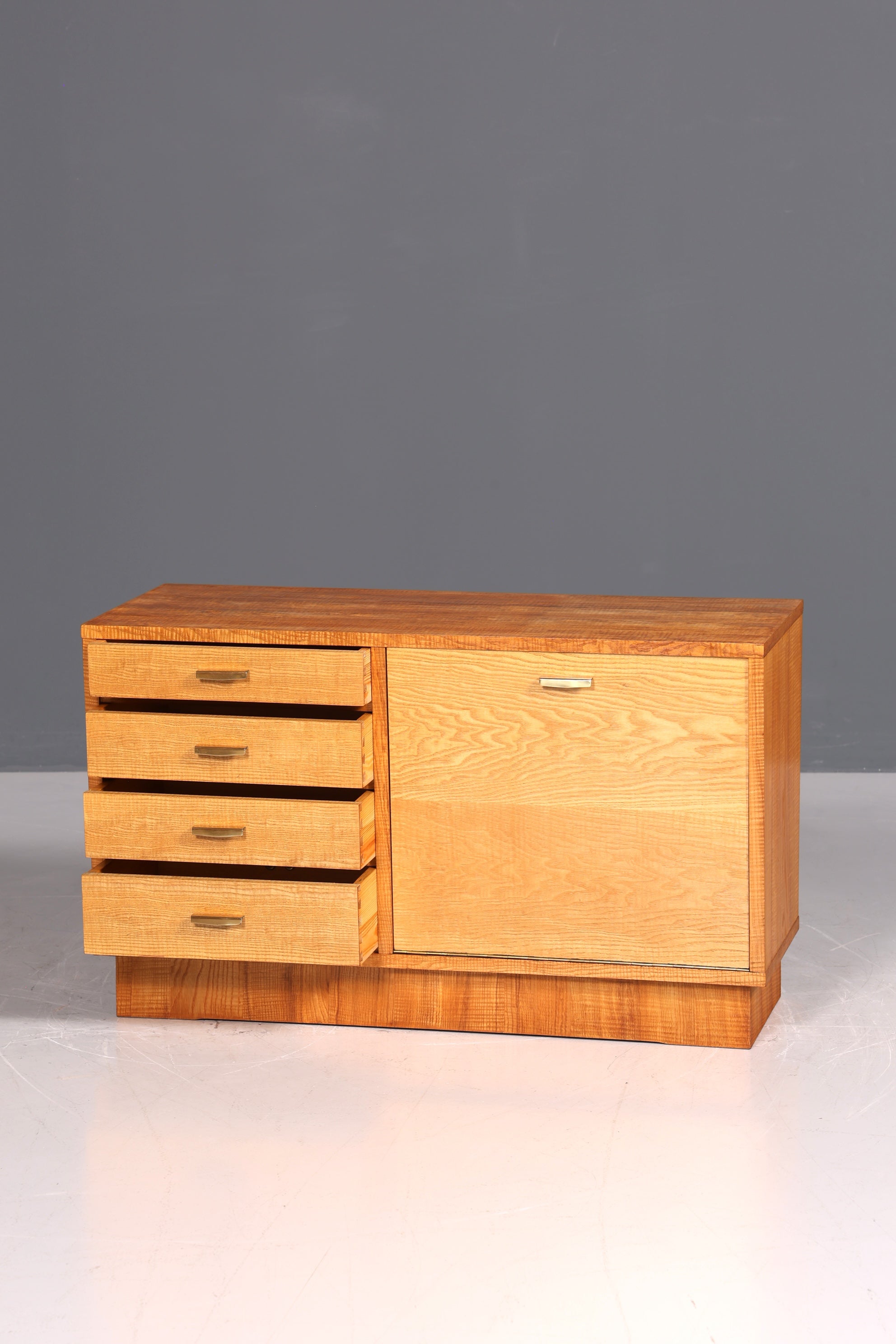 Buffet de style Mid-Century, meuble TV vintage des années 60, commode pliante, meuble pliant