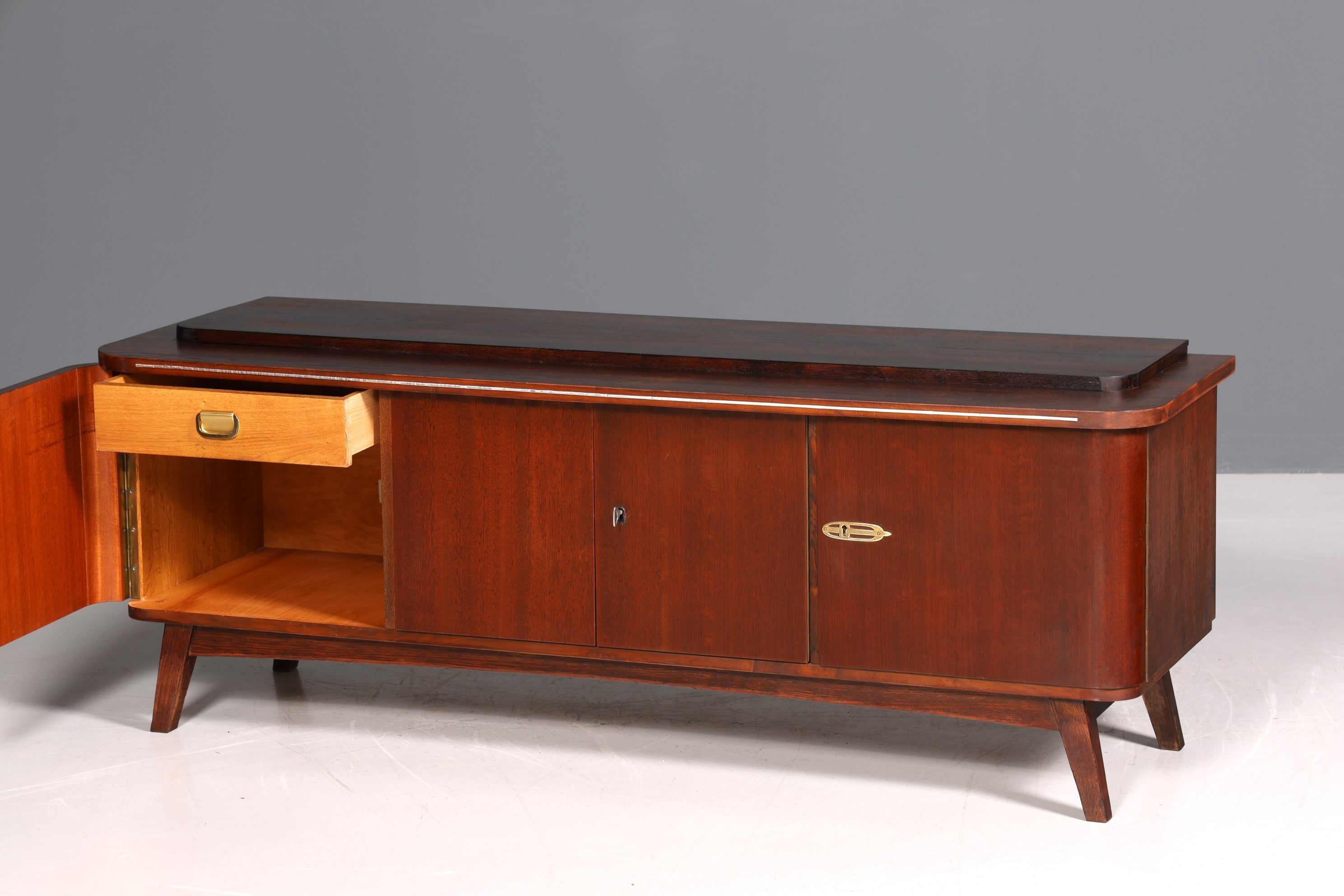 Magnifique buffet de style mid-century, commode vintage, meuble TV, années 1960