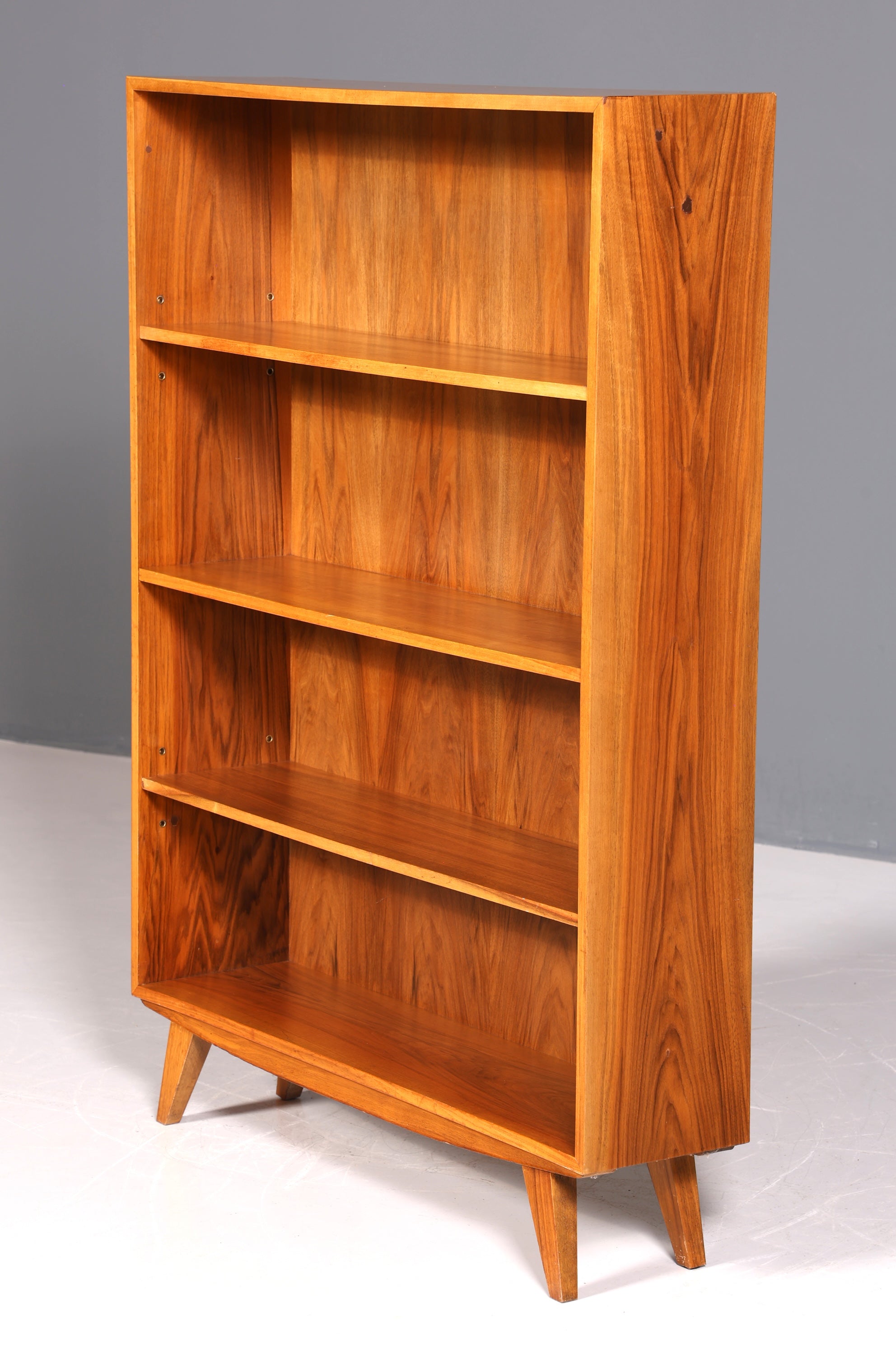 Magnifique étagère Musterring originale, bibliothèque moderne du milieu du siècle, style rétro, rangement pour livres en bois véritable, 2 sur 2
