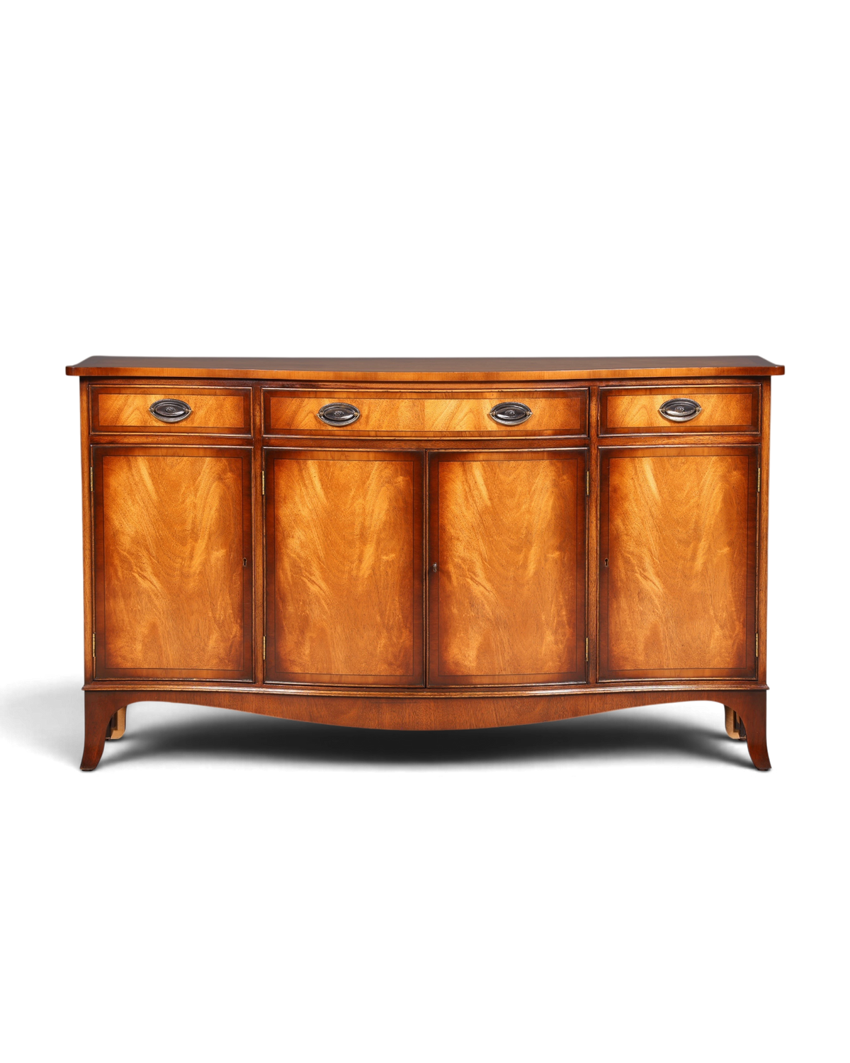 Hauptstadt Möblerei Bevan Funnell Reprodux Sideboard aus massivem Echtholz mit vier Türen und Schubladen