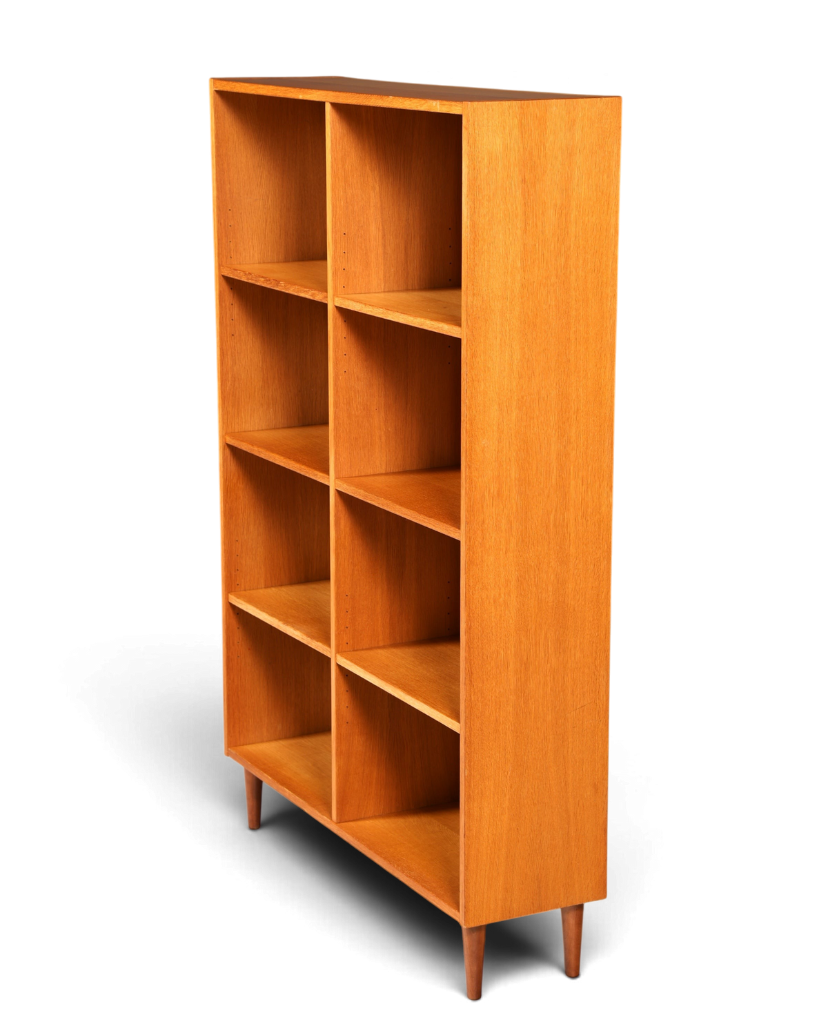 Schlichtes Mid Century Bücherregal Vintage Regal Schrank Buchablage 60s Bookshelf Holz