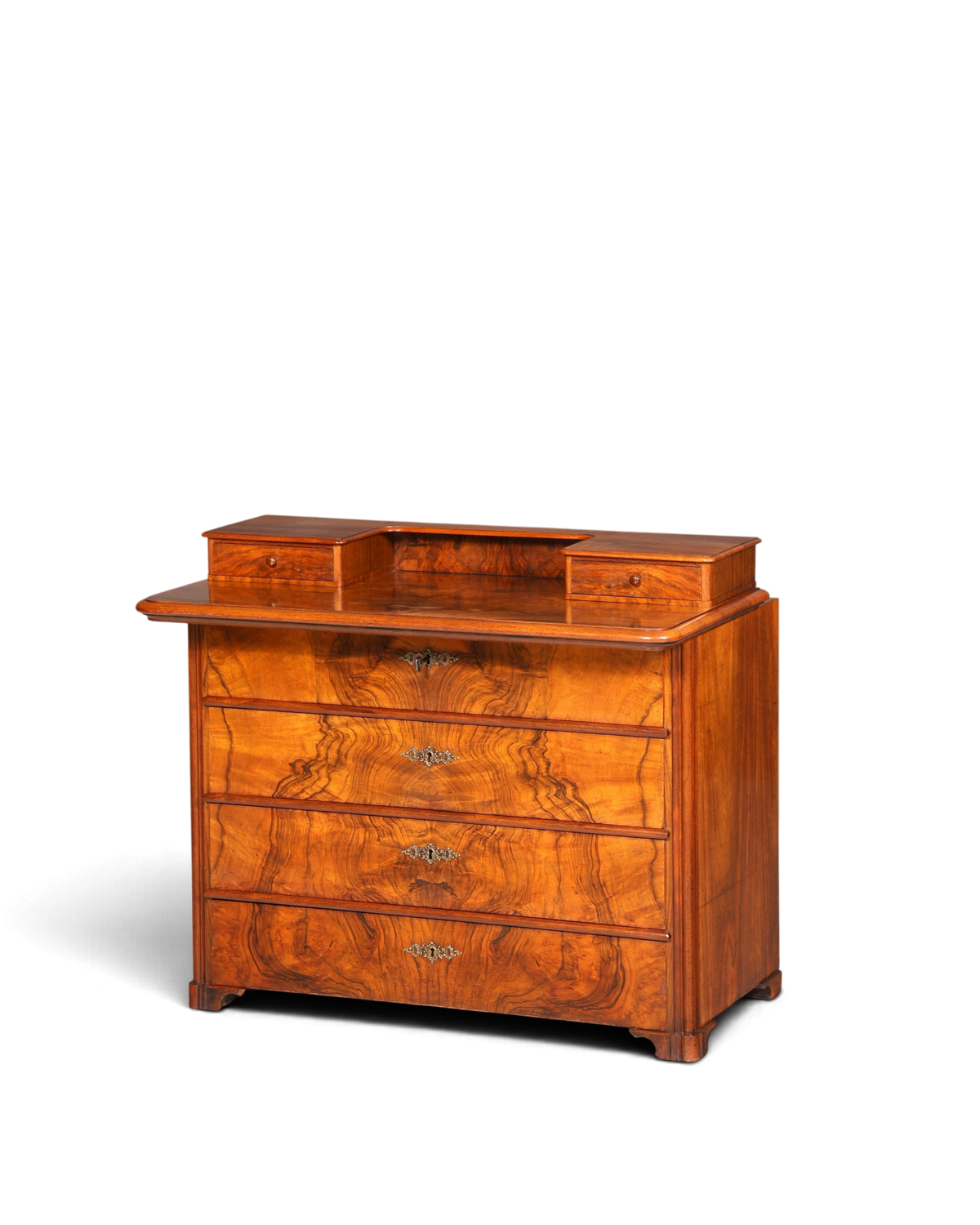 F963 Finish cm Wunderschöne Gründerzeit Kommode Louis Philippe Nussbaum Schubladen Kommode Sideboard um 1880