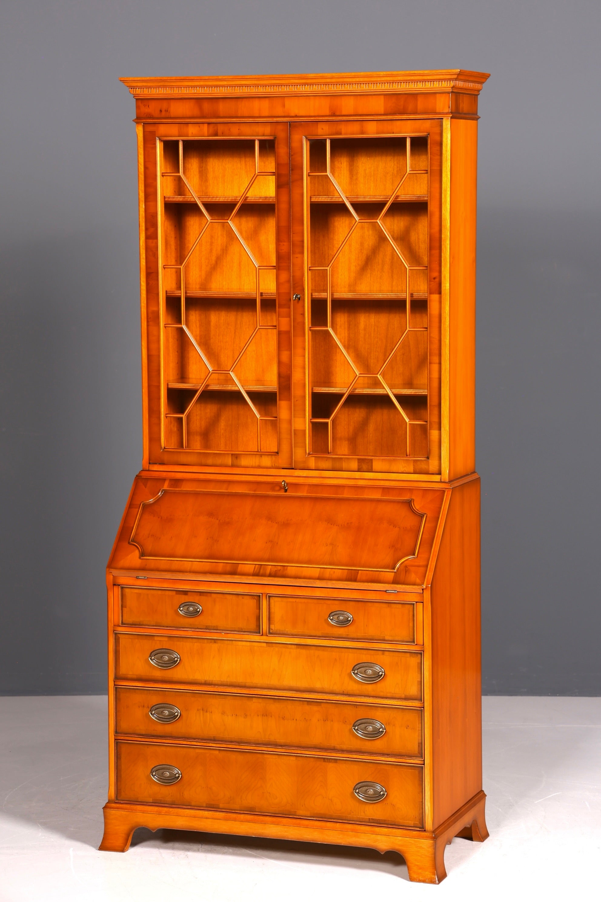 Secrétaire anglais élégant, bureau Heldense d&