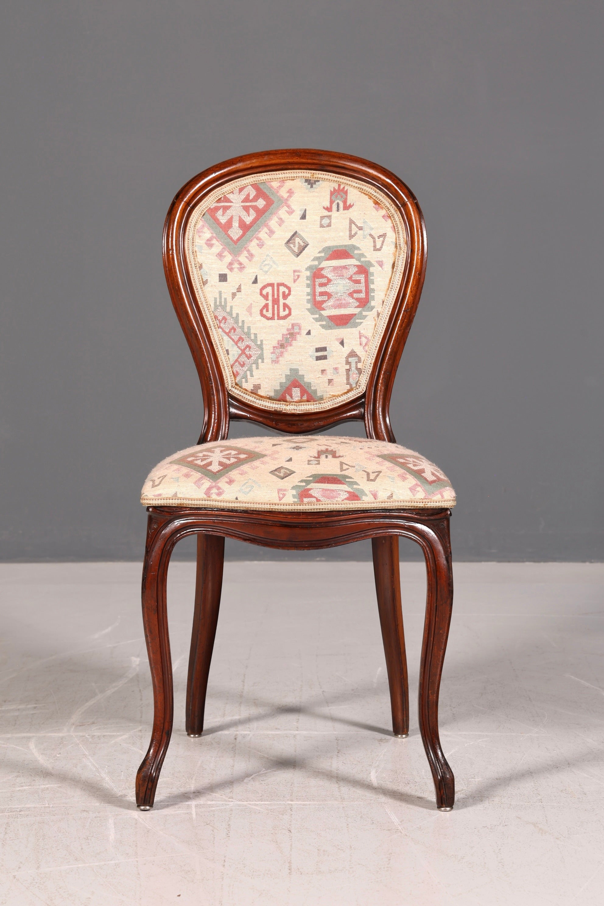 Traumhafter Louis Philippe Stuhl Antik Sekretär Stuhl Biedermeier Echt Holz Esszimmerstuhl Polsterstuhl Vintage
