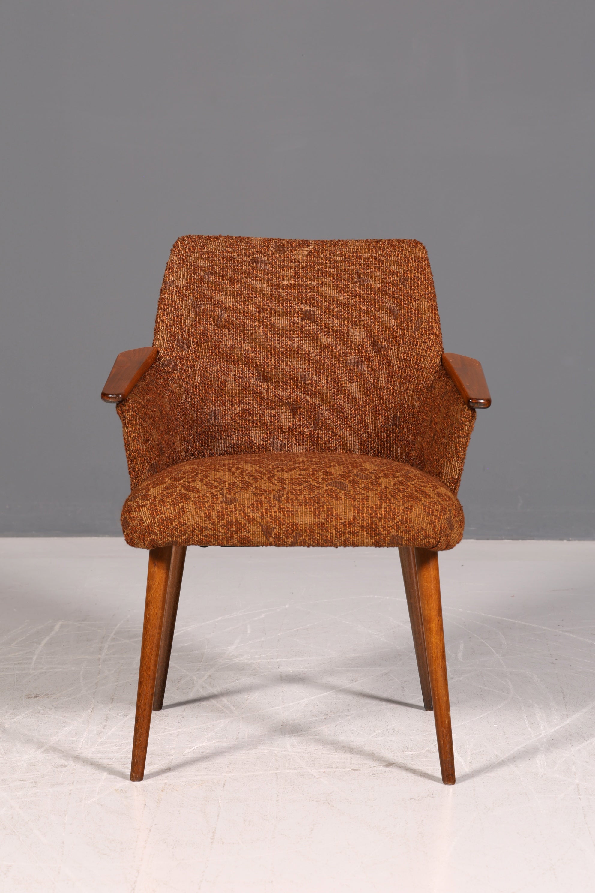 Wunderschöner Mid Century Stuhl Retro Armlehnstuhl Cocktailstuhl Küchenstuhl Sekretär Stuhl 2 von 4