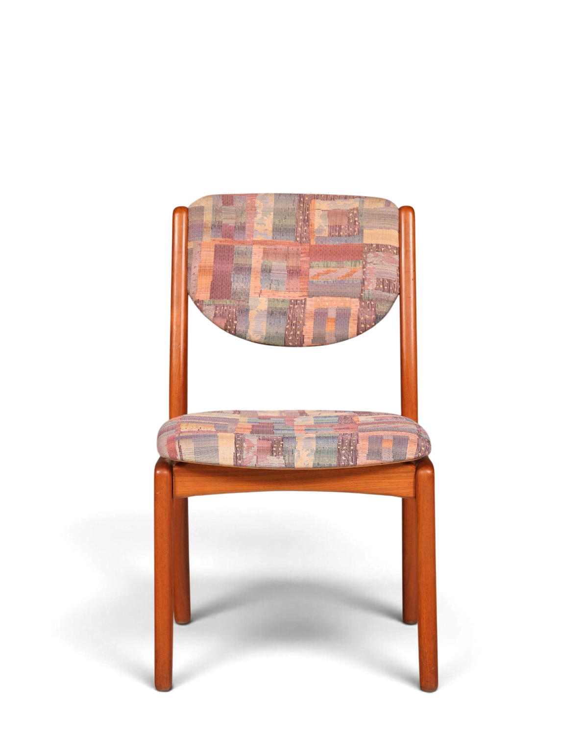 Schlichter Mid Century Stuhl Retro Esszimmer Stuhl Danish Design Küchenstuhl Teak Holz Sekretär Stuhl 2 von 2