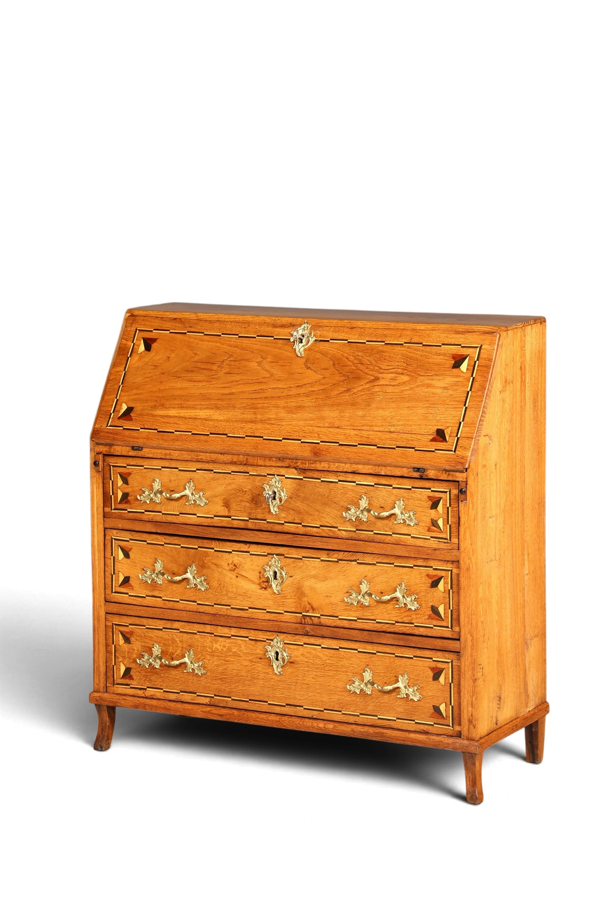 Original Barock Sekretär um 1800 Kommode Antik massiv Holz Schreibtisch Schreibkommode
