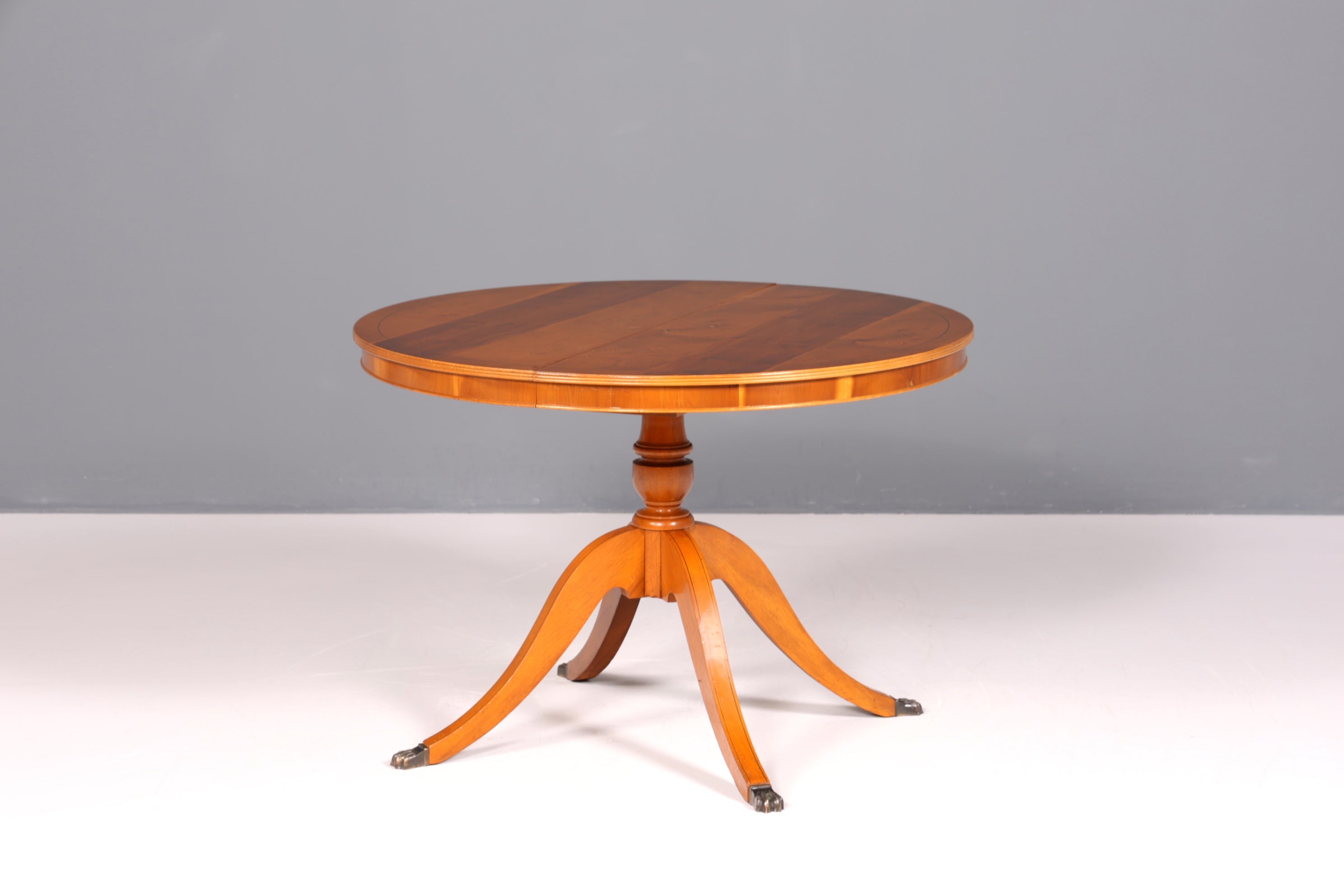 Table de salle à manger extensible de style anglais, style antique, table de cuisine Regency des années 60, en bois d&