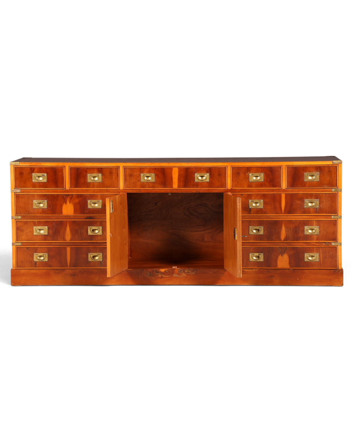 Traumhaftes XXL Maritim Sideboard Englische Schiffs Kommode Englisch Antik Schrank Military Chest