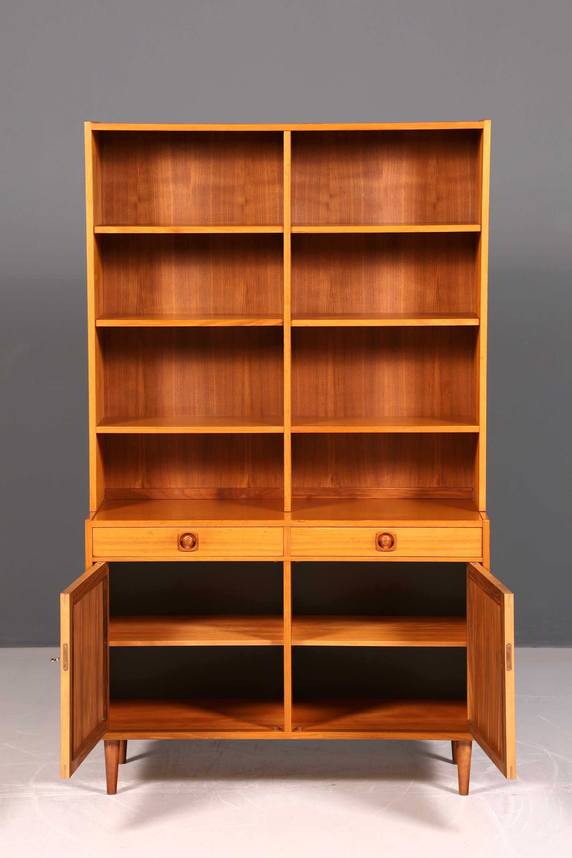 Traumhaftes Mid Century Regal Schrank Danish Design Retro Kommode Vintage Bücherregal 60er Jahre