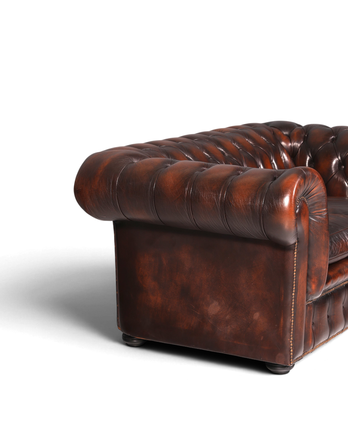 Wunderschönes Original Chesterfield Sofa 2-Sitzer Couch Echt Leder Englisch Polstersofa