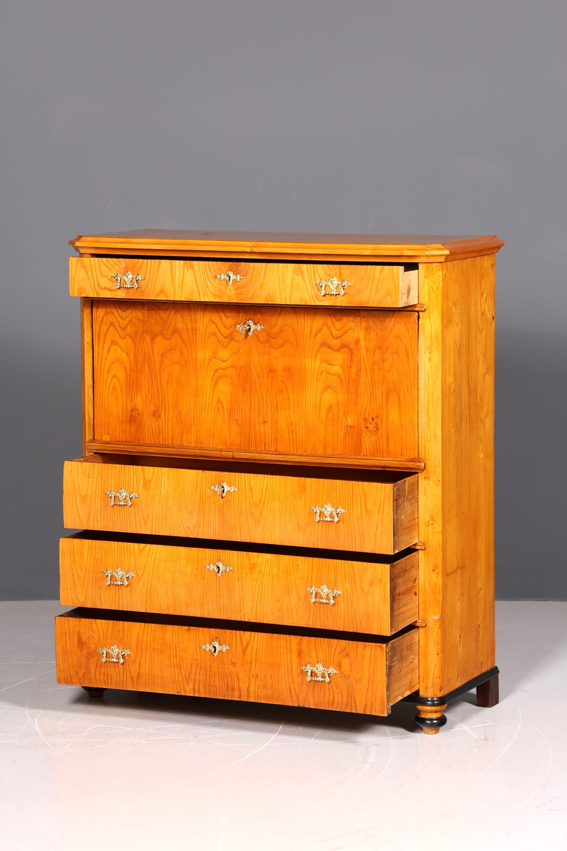 Wunderschöner Antiker Biedermeier Sekretär um 1880 Gründerzeit Echt Holz Schreibsekretär Antik
